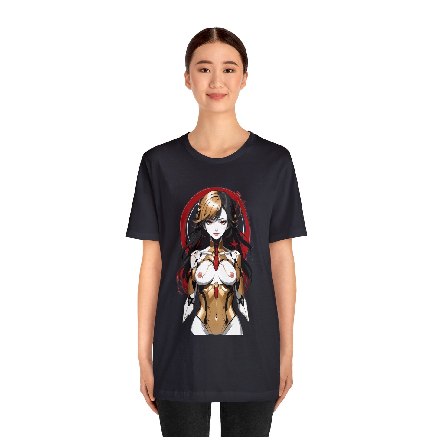 Kǎtōng Piàn - Mecha Girl Collection - Mia - Unisex Jersey Short Sleeve Tee Printify