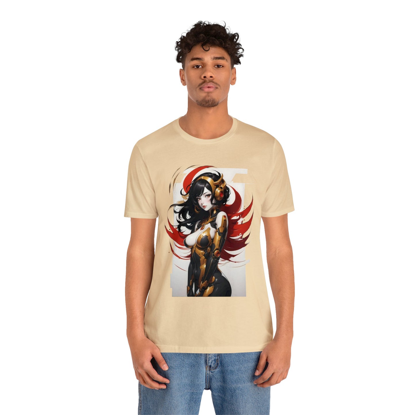 Kǎtōng Piàn - Mecha Girl Collection - Valentina - Unisex Jersey Short Sleeve Tee Printify