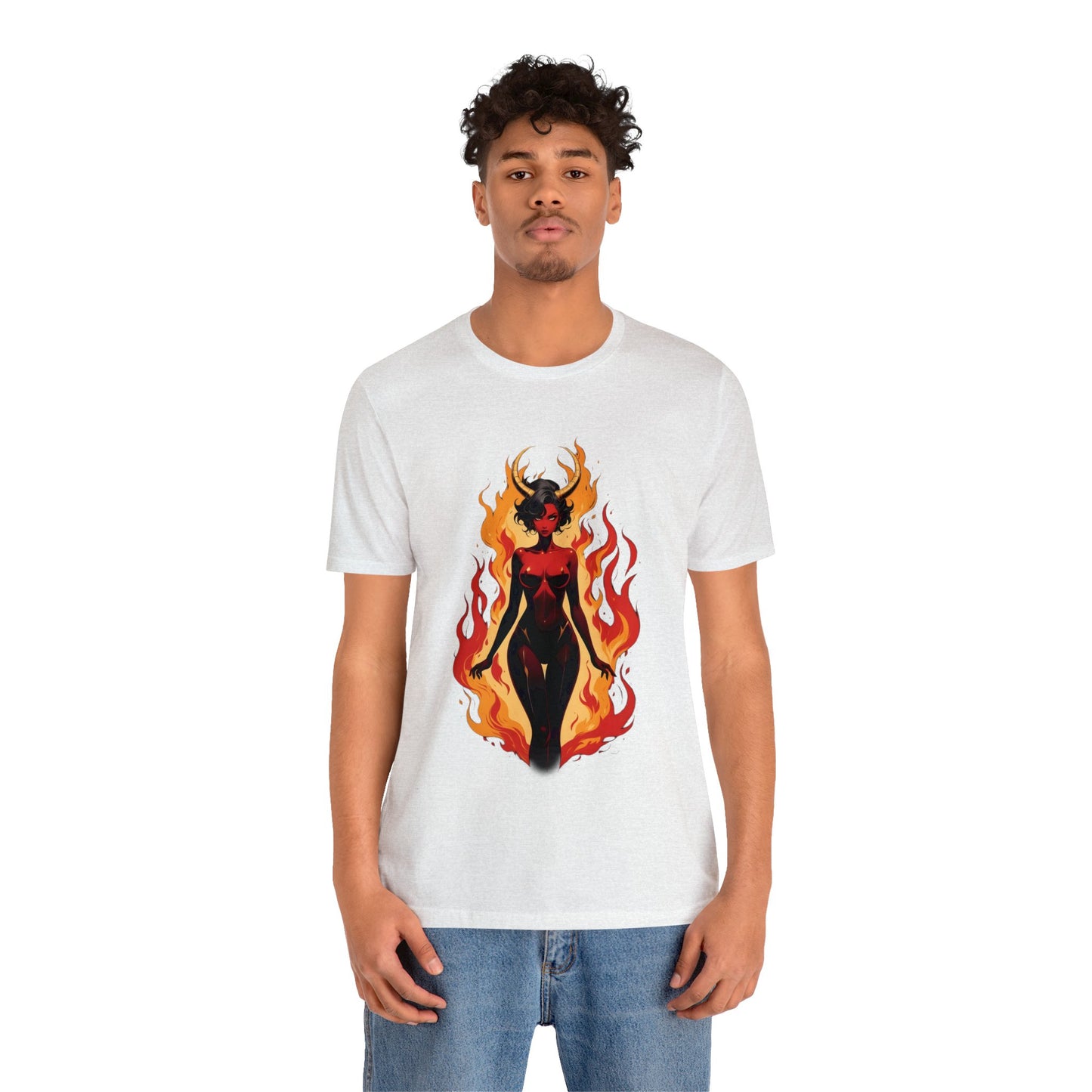 Kǎtōng Piàn - Devil Woman Collection - Drusilla - Unisex Jersey Short Sleeve Tee Printify