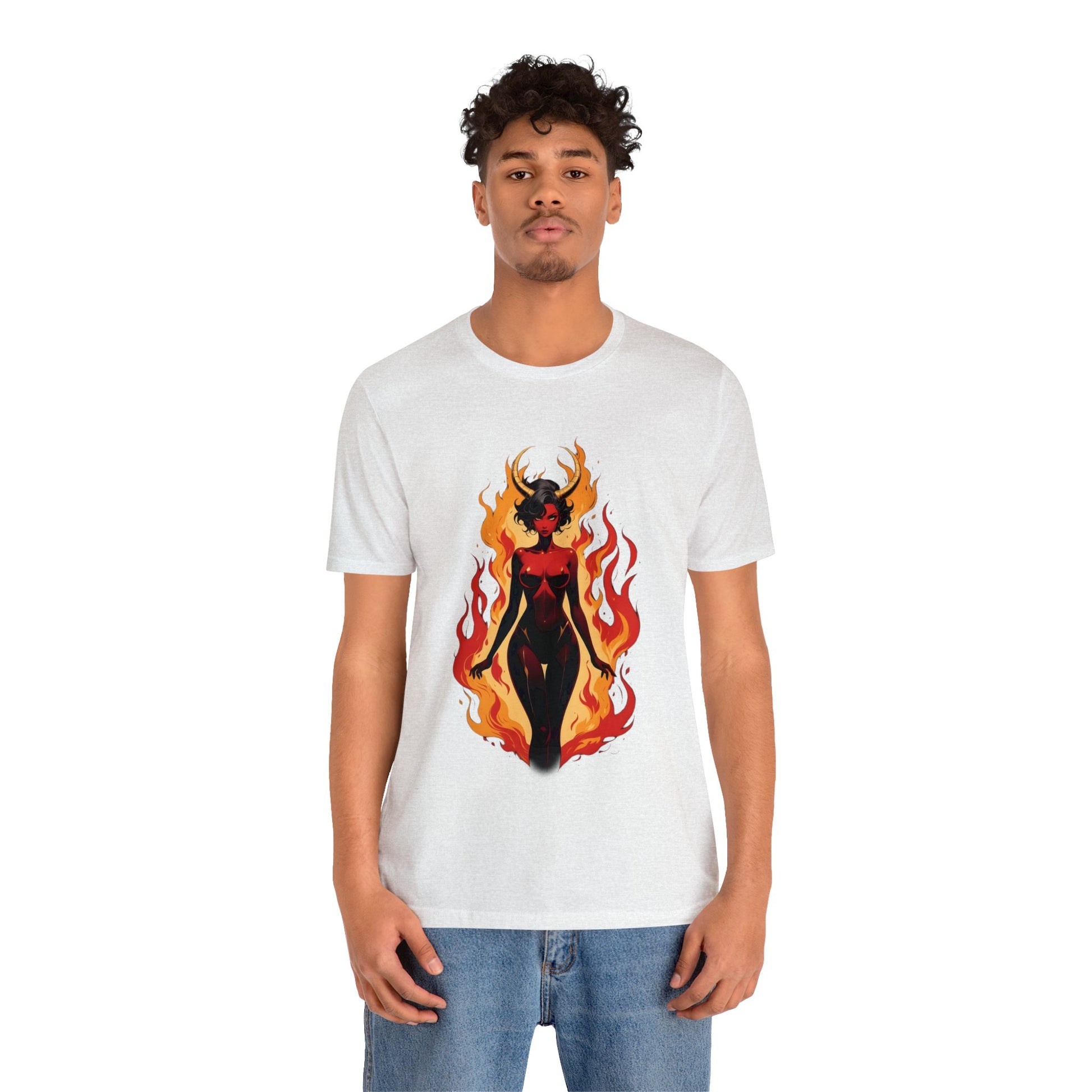 Kǎtōng Piàn - Devil Woman Collection - Drusilla - Unisex Jersey Short Sleeve Tee Printify