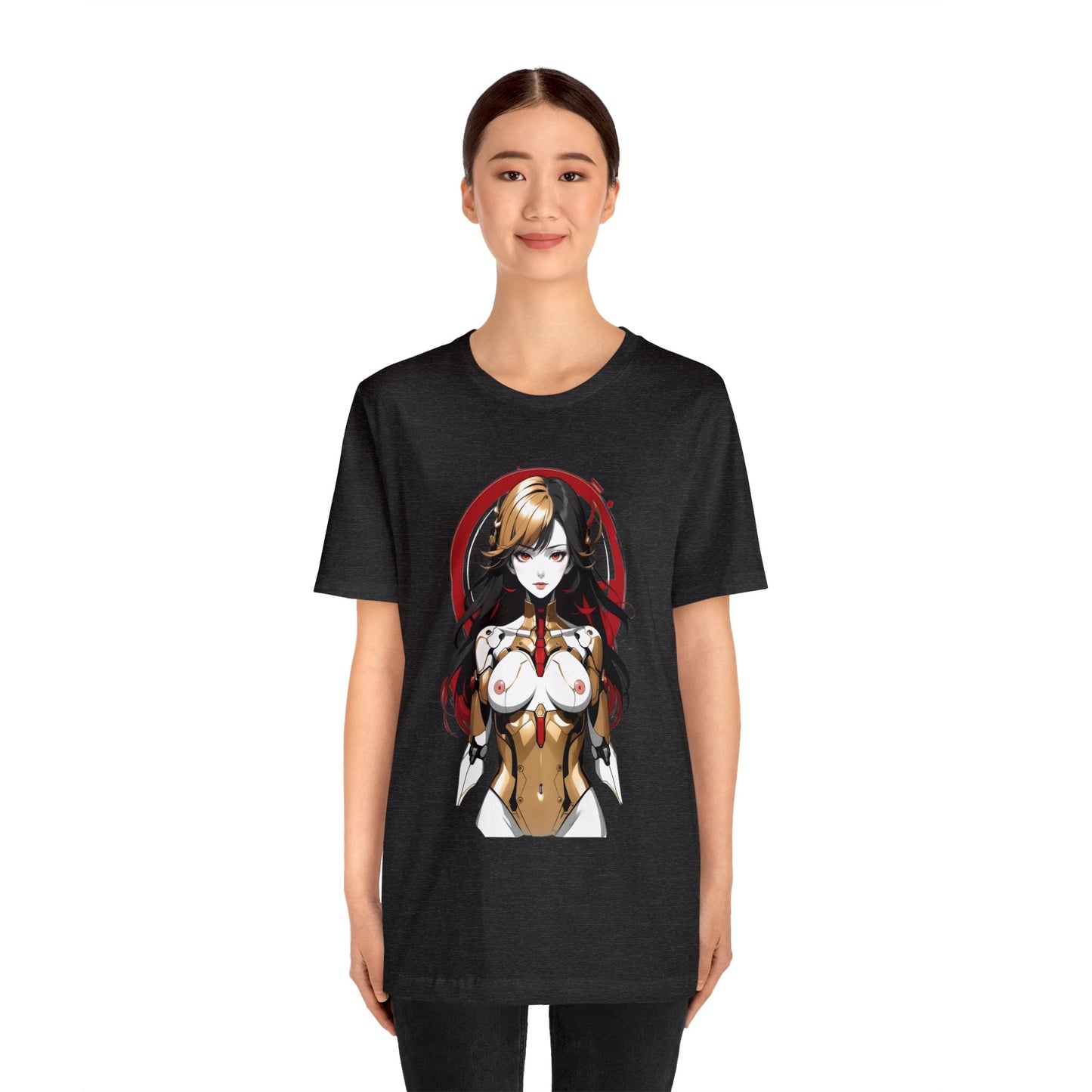 Kǎtōng Piàn - Mecha Girl Collection - Mia - Unisex Jersey Short Sleeve Tee Printify