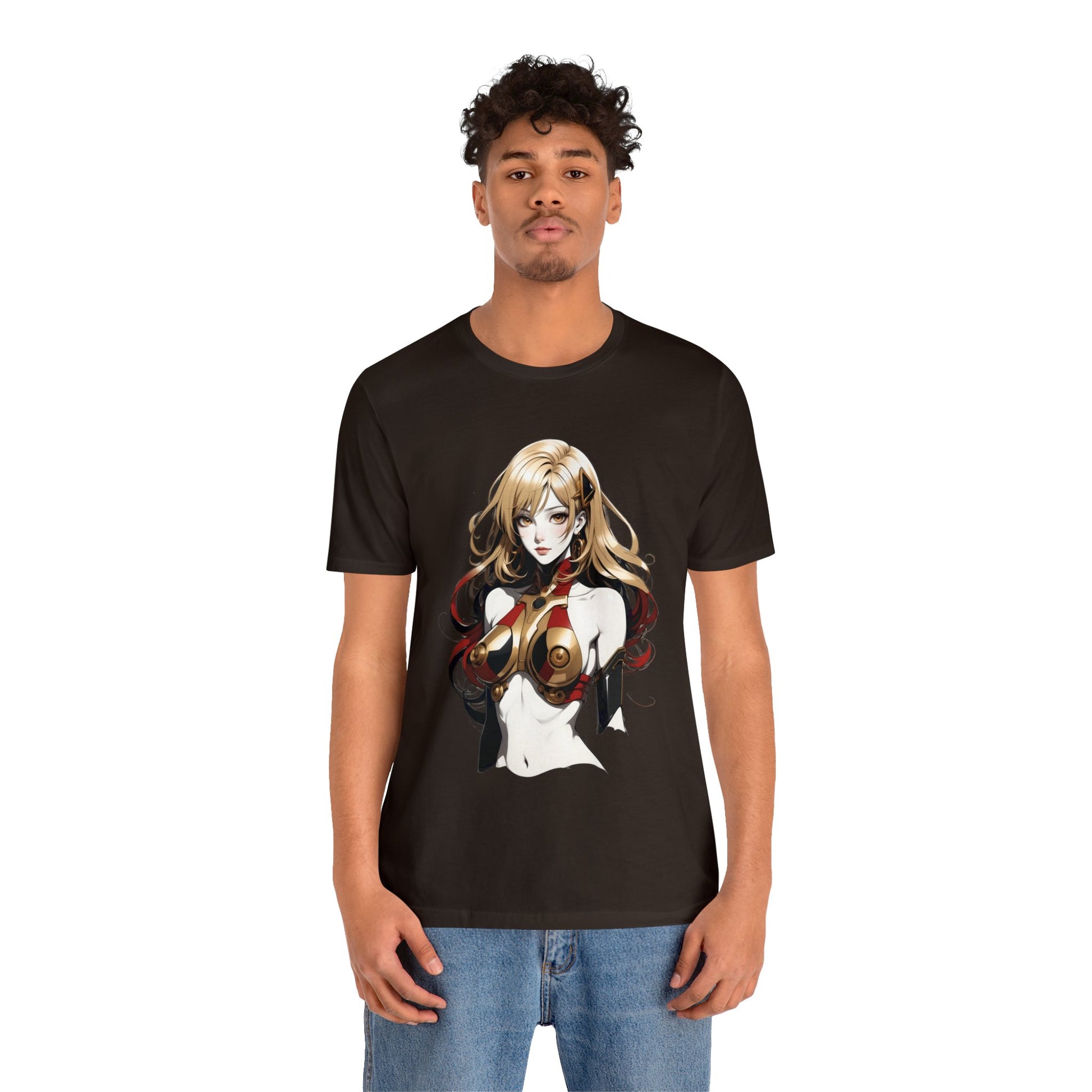 Kǎtōng Piàn - Mecha Girl Collection - Evelyn - Unisex Jersey Short Sleeve Tee Printify