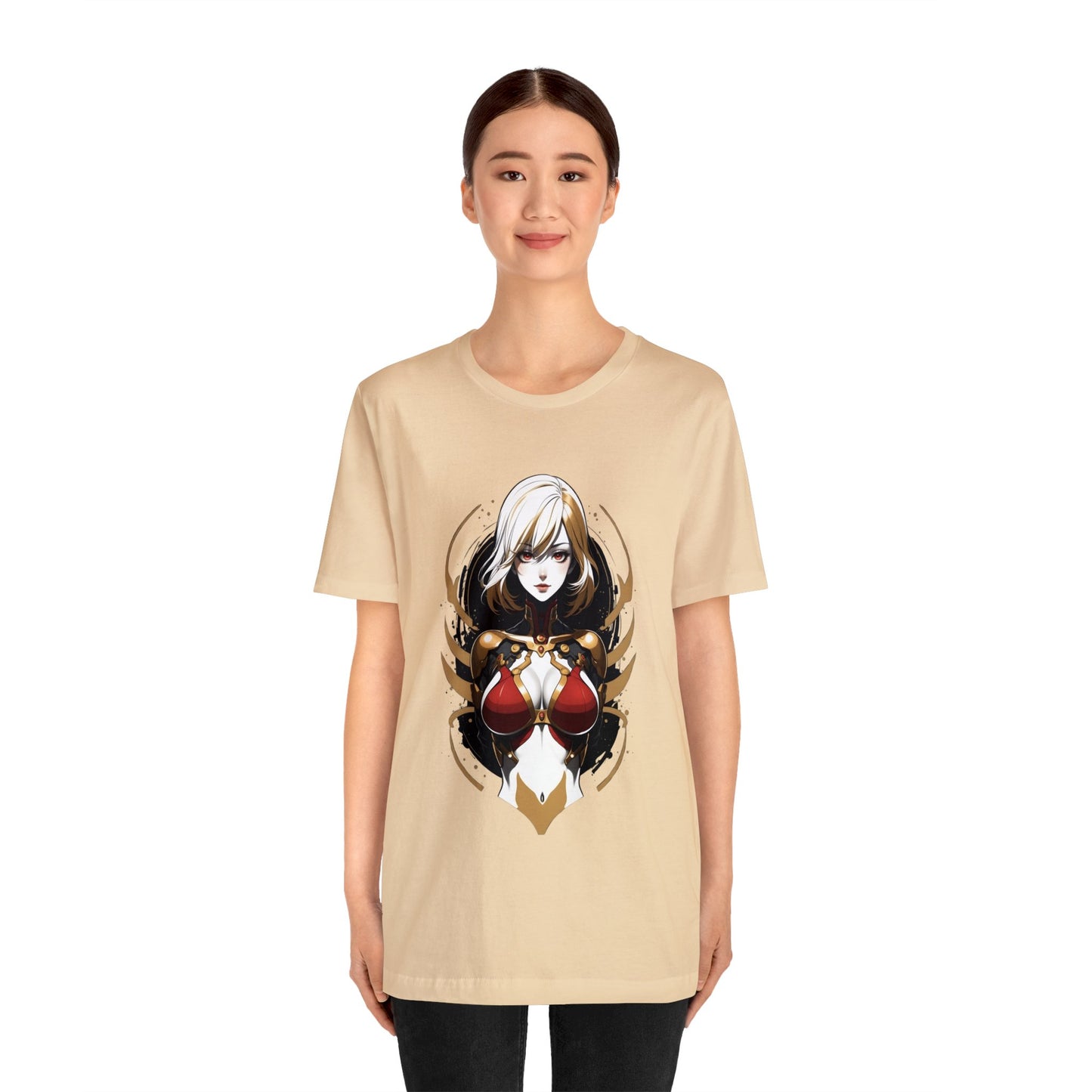 Kǎtōng Piàn - Mecha Girl Collection - Chloé - Unisex Jersey Short Sleeve Tee Printify