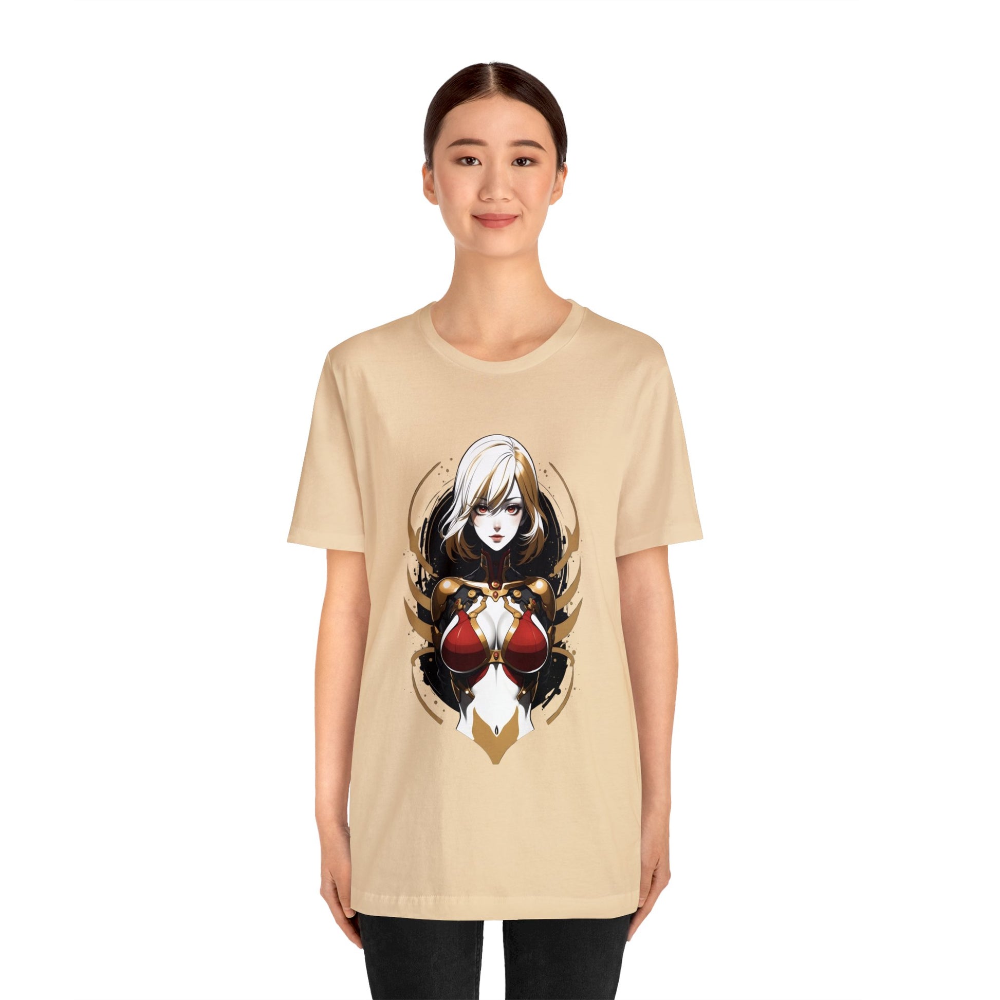 Kǎtōng Piàn - Mecha Girl Collection - Chloé - Unisex Jersey Short Sleeve Tee Printify