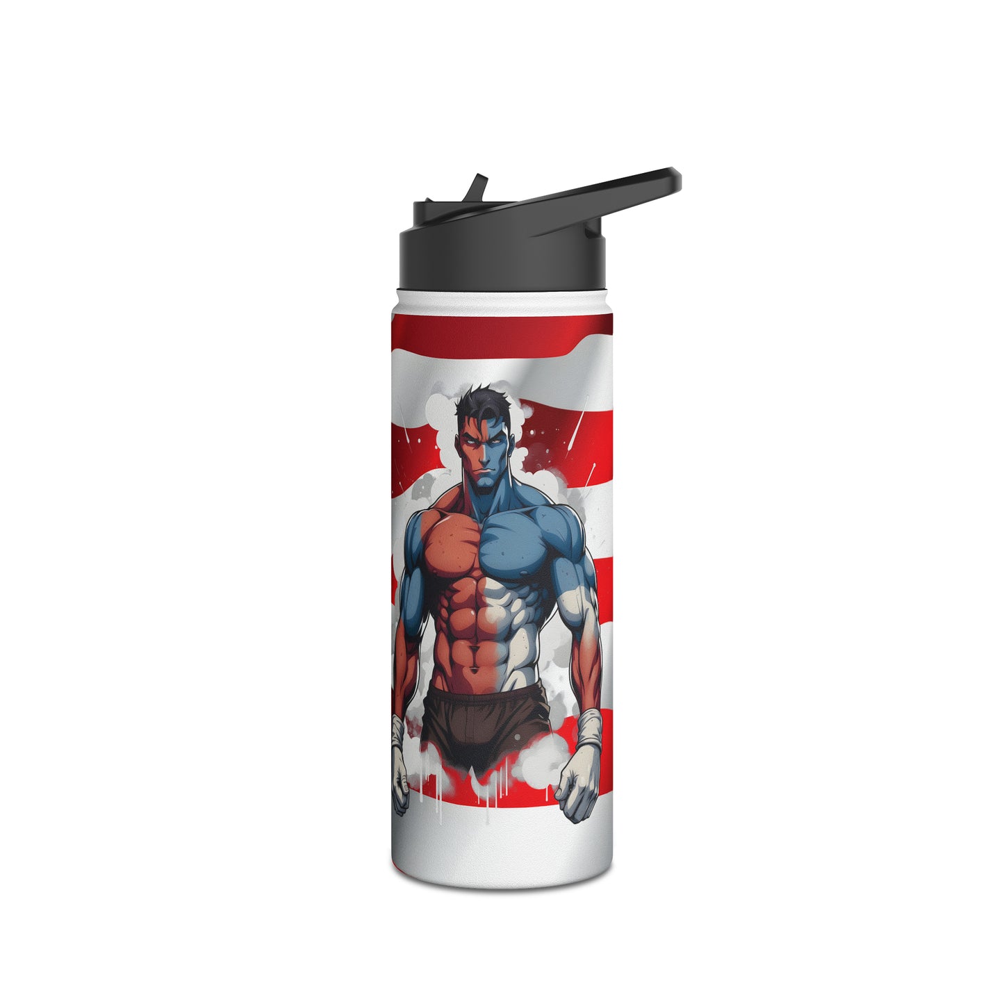 Kǎtōng Piàn - Prized Fighter Collection - America - 001 - Stainless Steel Water Bottle, Standard Lid - Verdine Daniels