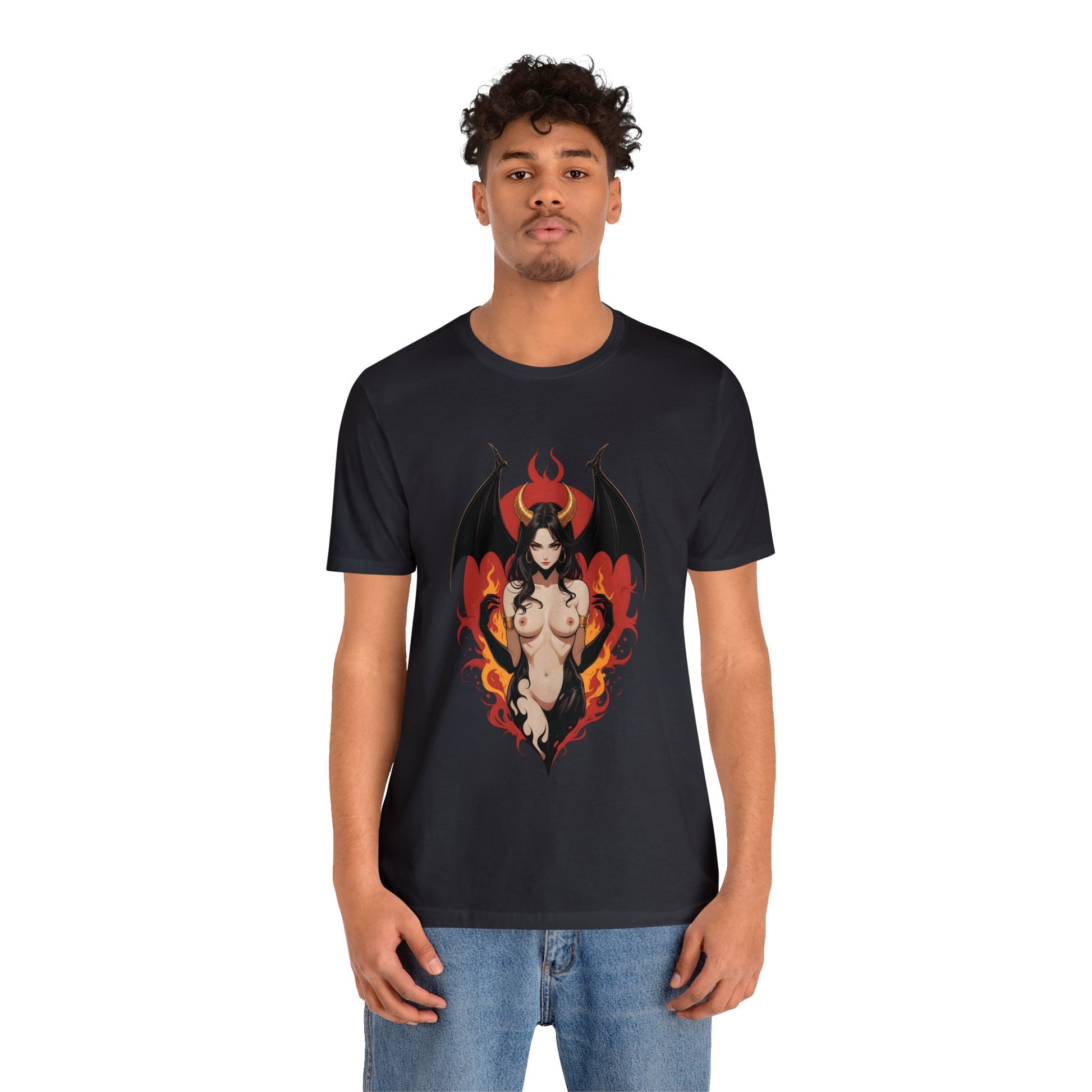 Kǎtōng Piàn - Devil Woman Collection - Devany - Unisex Jersey Short Sleeve Tee Printify
