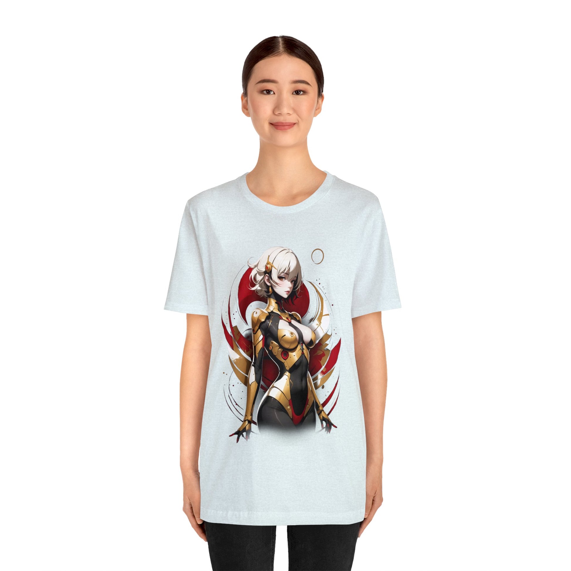 Kǎtōng Piàn - Mecha Girl Collection - Emily - Unisex Jersey Short Sleeve Tee Printify