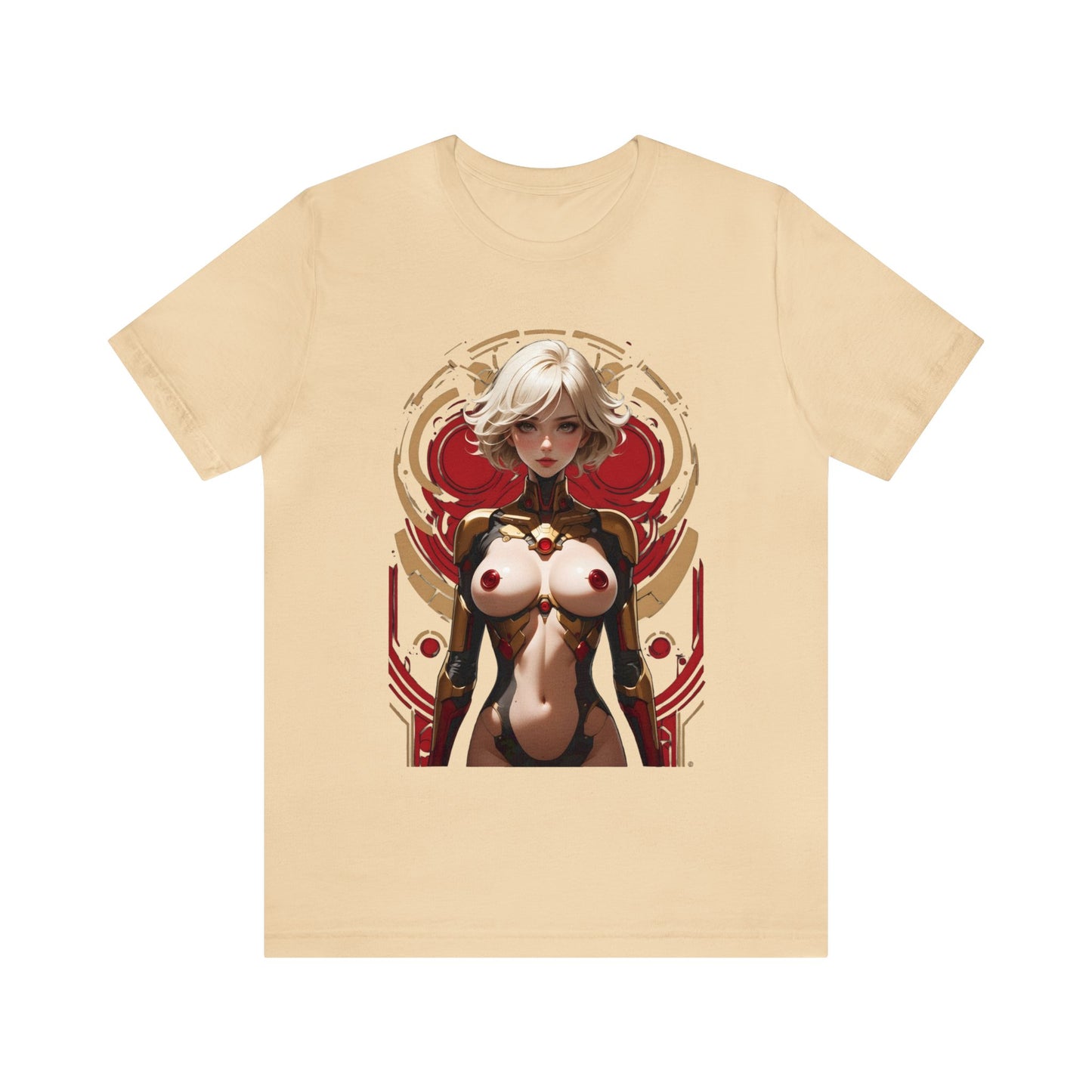Kǎtōng Piàn - Mecha Girl Collection - Chloe - Unisex Jersey Short Sleeve Tee Printify