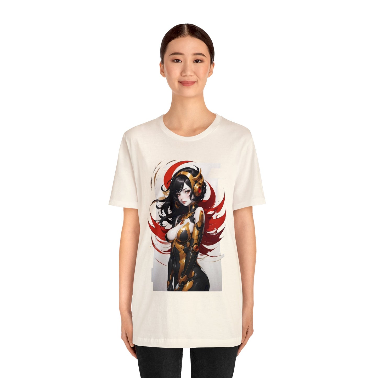 Kǎtōng Piàn - Mecha Girl Collection - Valentina - Unisex Jersey Short Sleeve Tee Printify