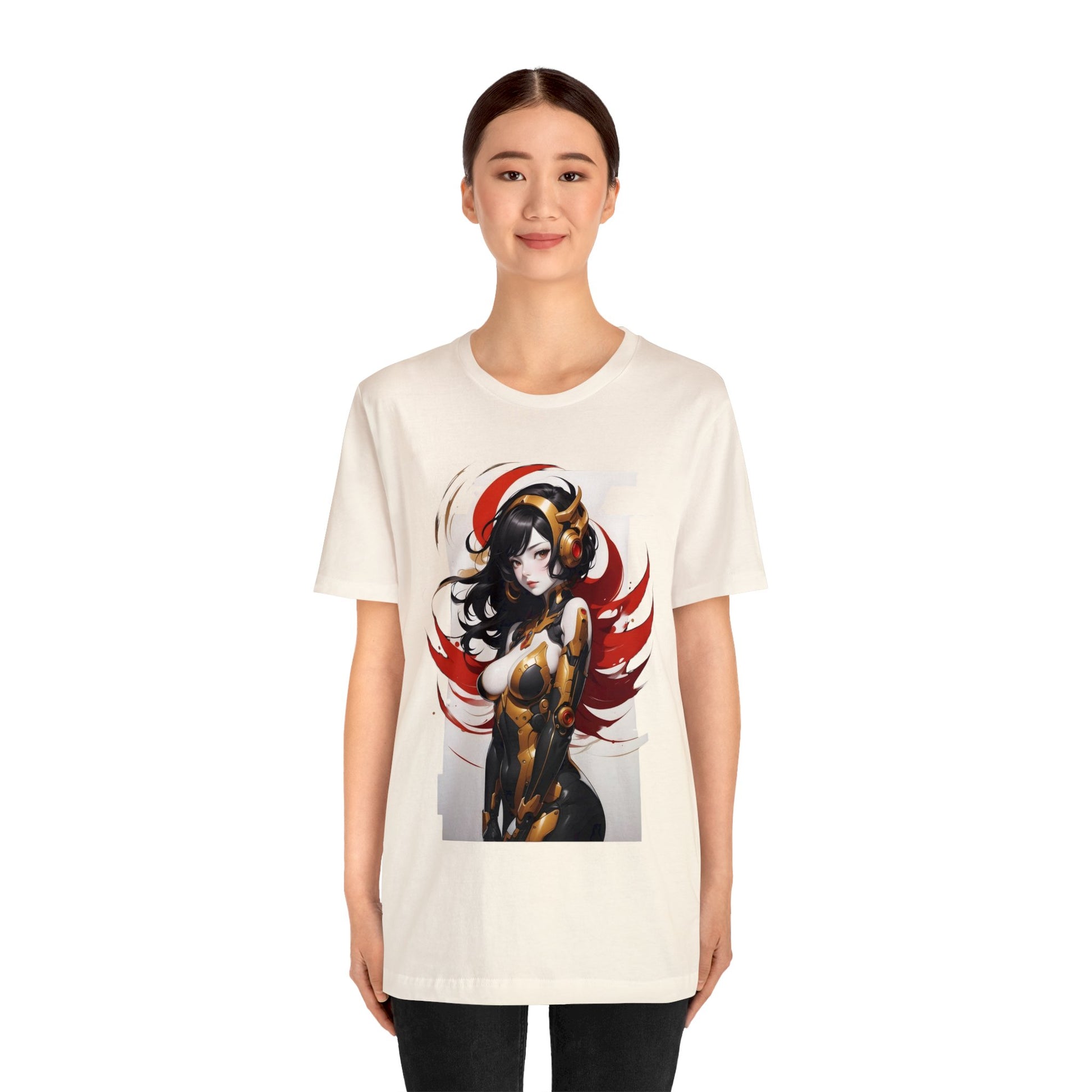 Kǎtōng Piàn - Mecha Girl Collection - Valentina - Unisex Jersey Short Sleeve Tee Printify