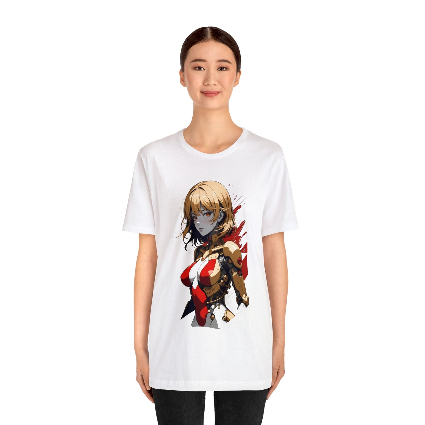 Kǎtōng Piàn - Mecha Girl Collection - Camila - Unisex Jersey Short Sleeve Tee Printify