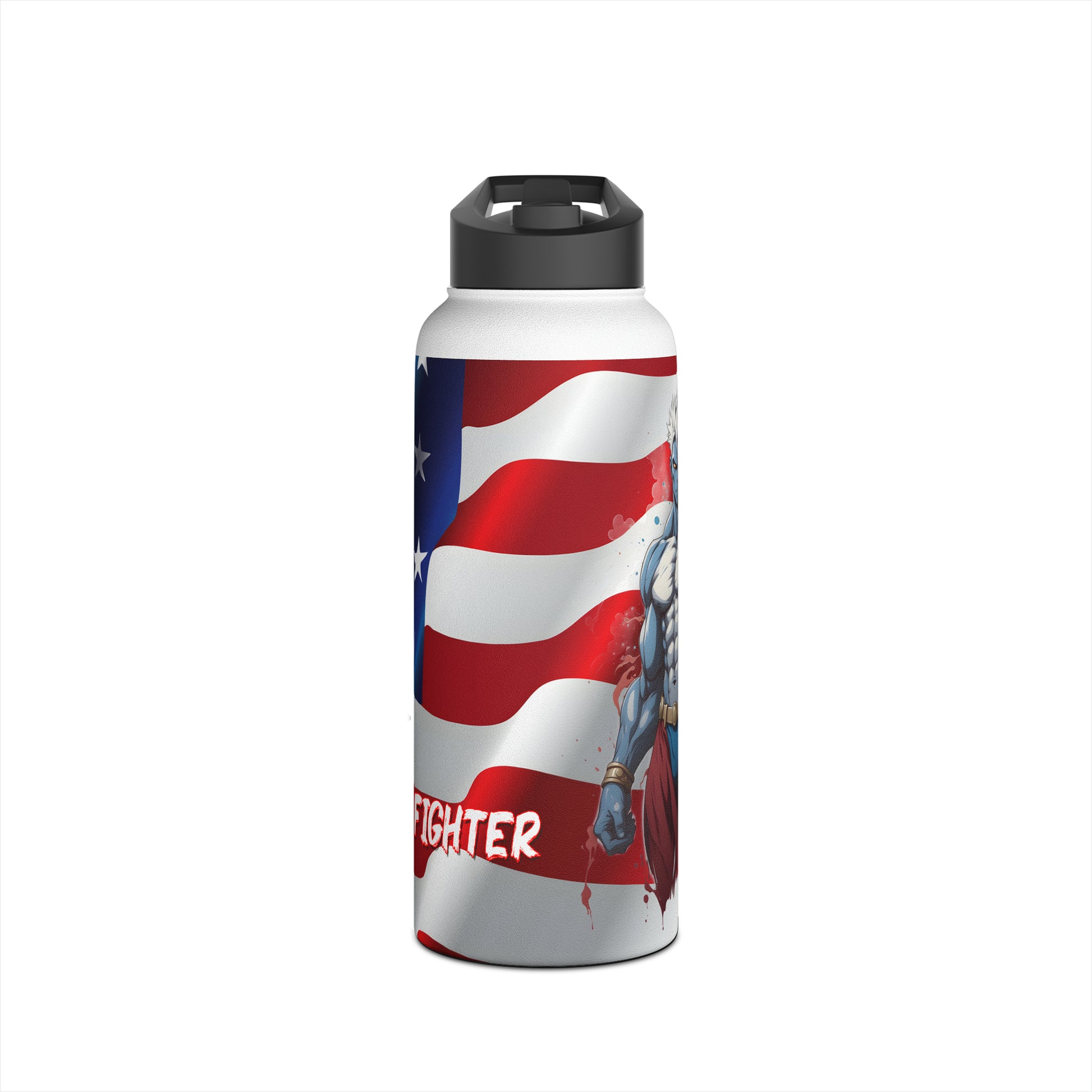 Kǎtōng Piàn - Prized Fighter Collection - America - 002 - Stainless Steel Water Bottle, Standard Lid - Verdine Daniels
