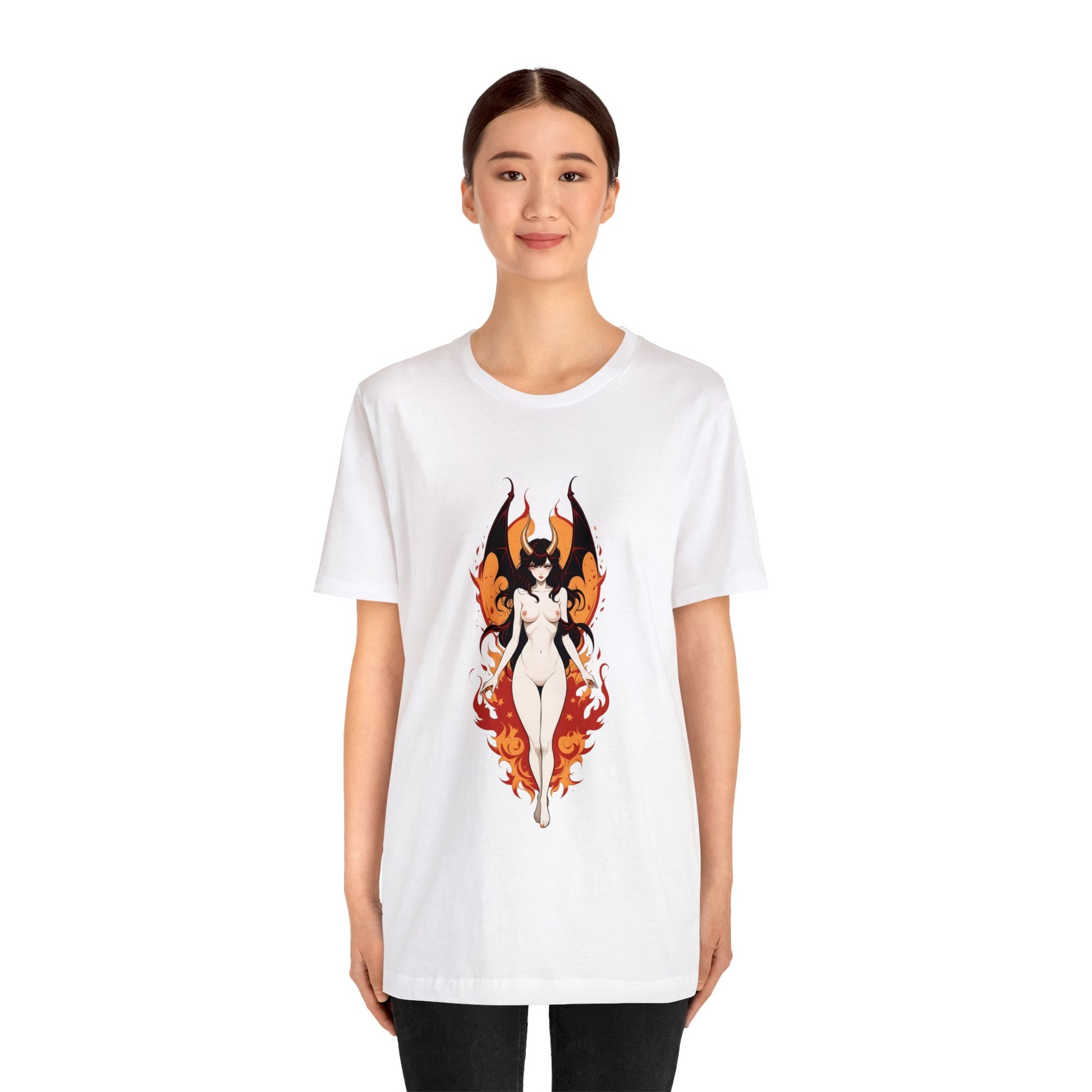 Kǎtōng Piàn - Devil Woman Collection - Akuji - Unisex Jersey Short Sleeve Tee Printify