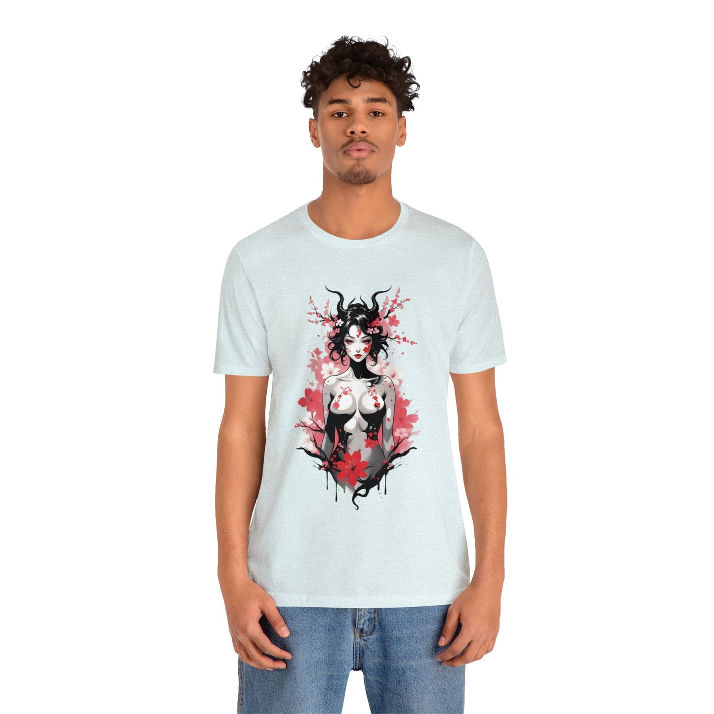 Kǎtōng Piàn - Oni Collection - Hannya - Unisex Jersey Short Sleeve Tee Printify