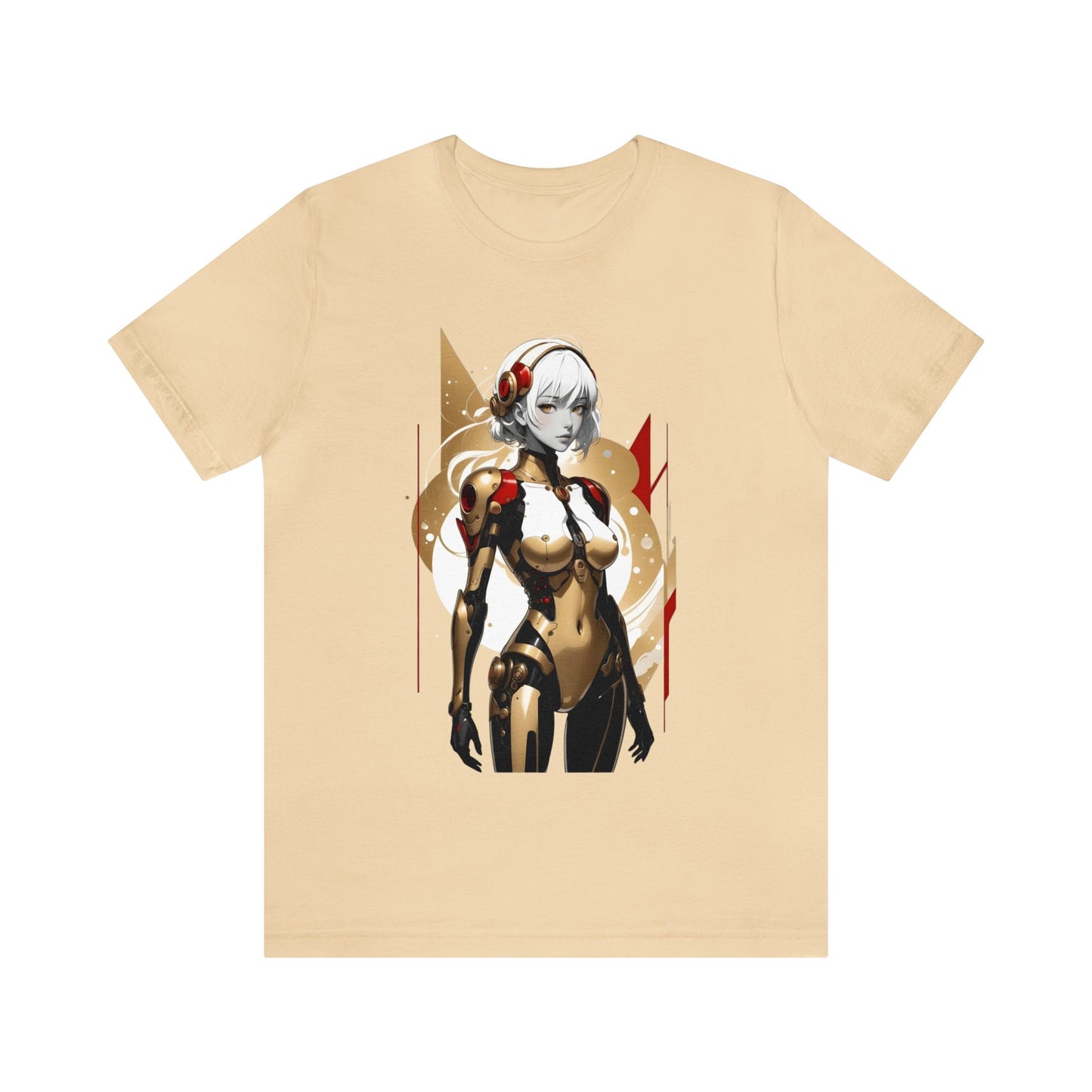 Kǎtōng Piàn - Mecha Girl Collection - Ella - Unisex Jersey Short Sleeve Tee Printify