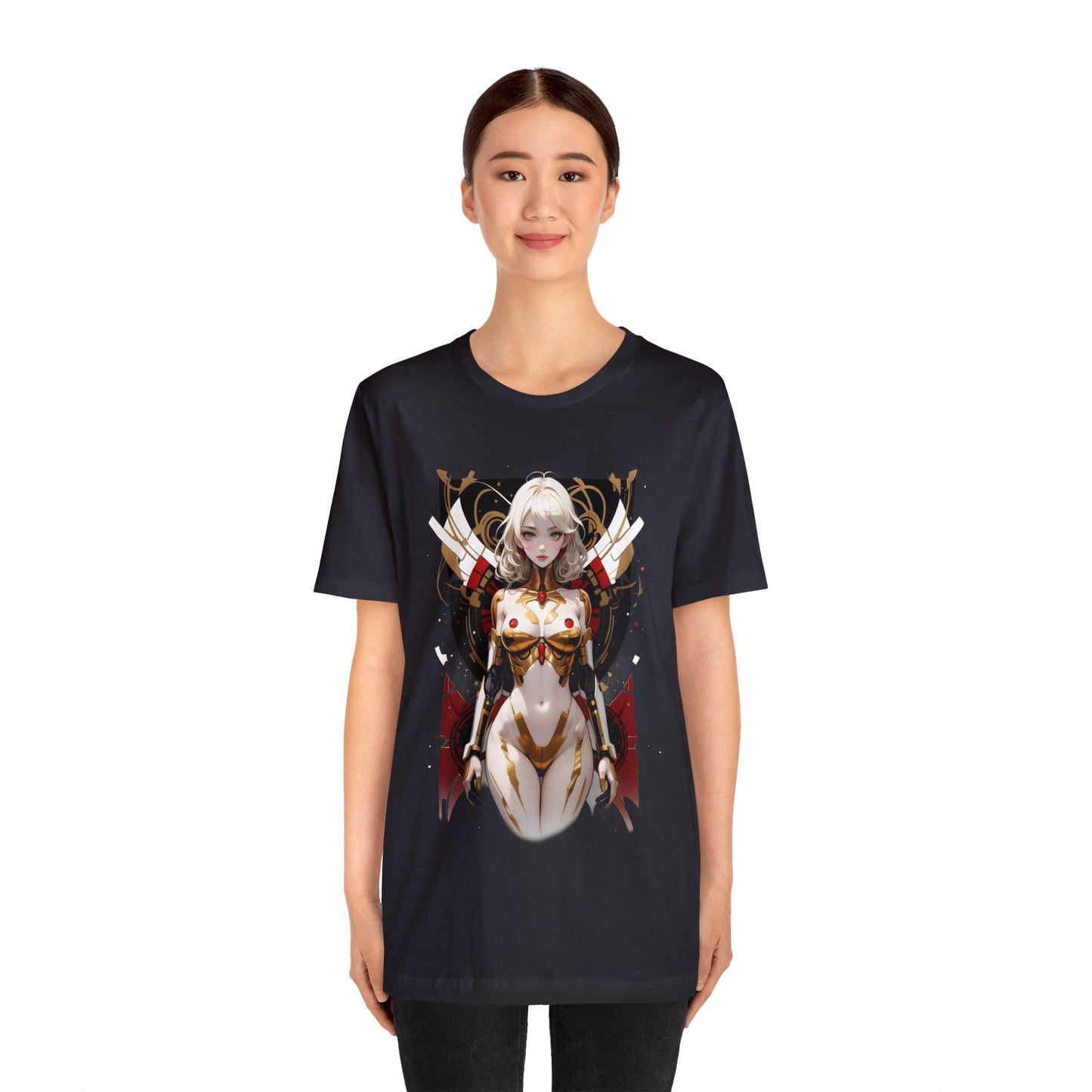 Kǎtōng Piàn - Mecha Girl Collection - Isla - Unisex Jersey Short Sleeve Tee Printify