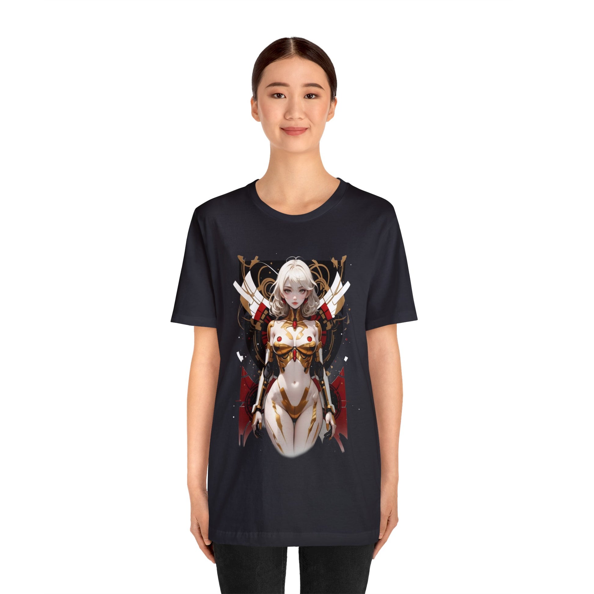 Kǎtōng Piàn - Mecha Girl Collection - Isla - Unisex Jersey Short Sleeve Tee Printify
