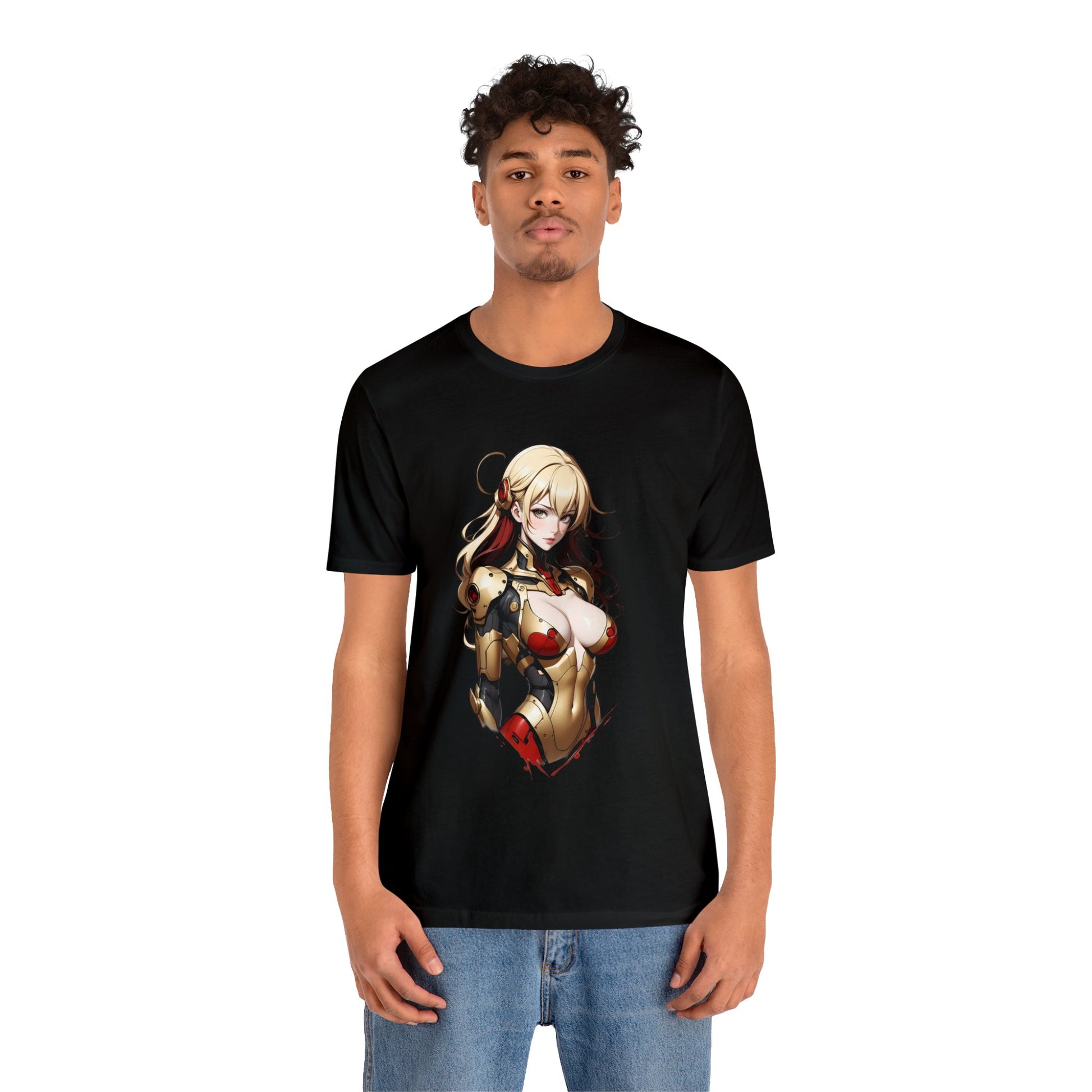 Kǎtōng Piàn - Mecha Girl Collection - Leah - Unisex Jersey Short Sleeve Tee Printify