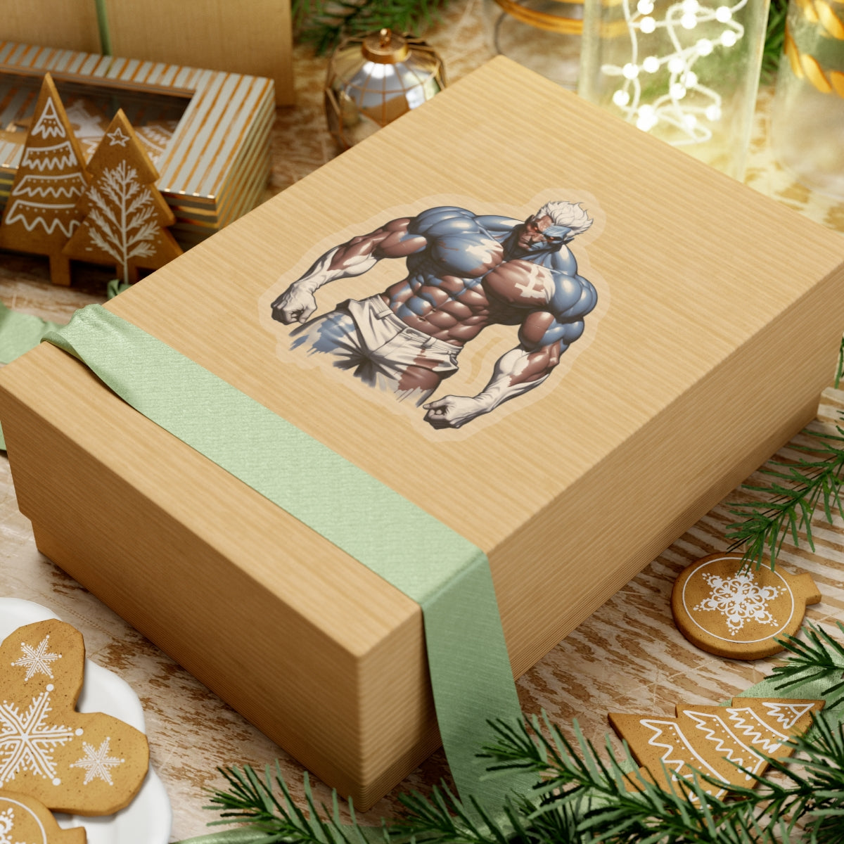 Prized Fighter Titan Ember Sticker Printify