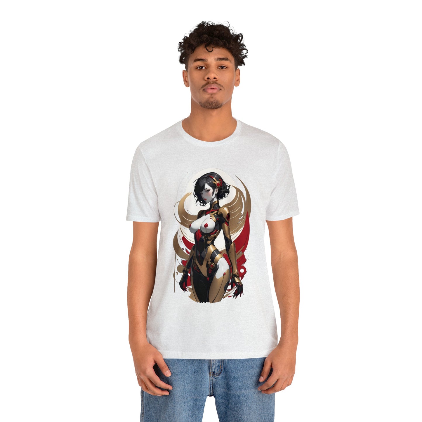 Kǎtōng Piàn - Mecha Girl Collection - Luna - Unisex Jersey Short Sleeve Tee Printify