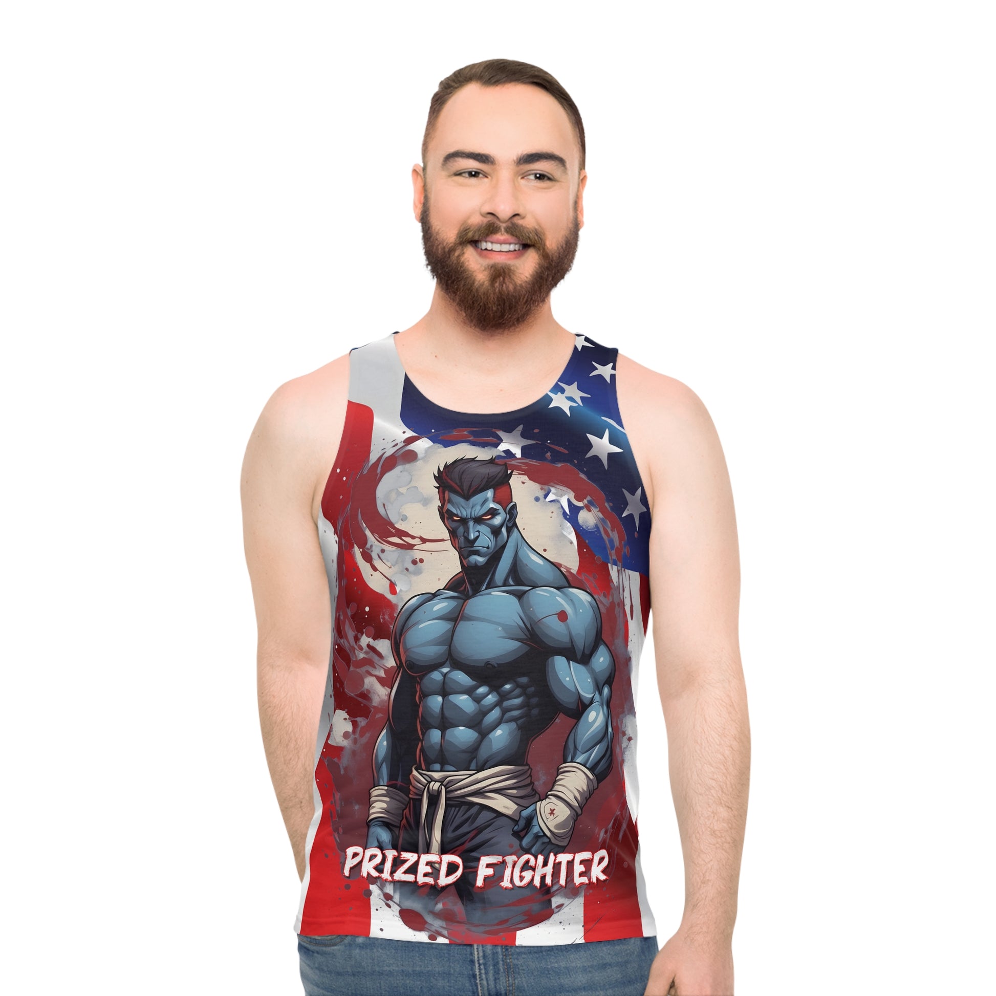 Kǎtōng Piàn - Prized Fighter Collection - America - 010 - Unisex Tank Top - Verdine Daniels