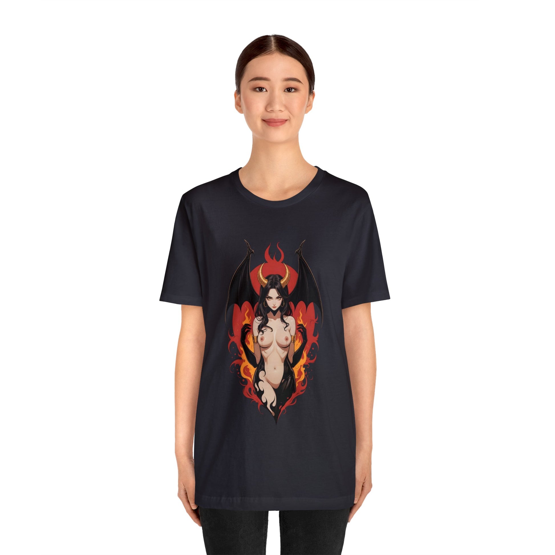 Kǎtōng Piàn - Devil Woman Collection - Devany - Unisex Jersey Short Sleeve Tee Printify