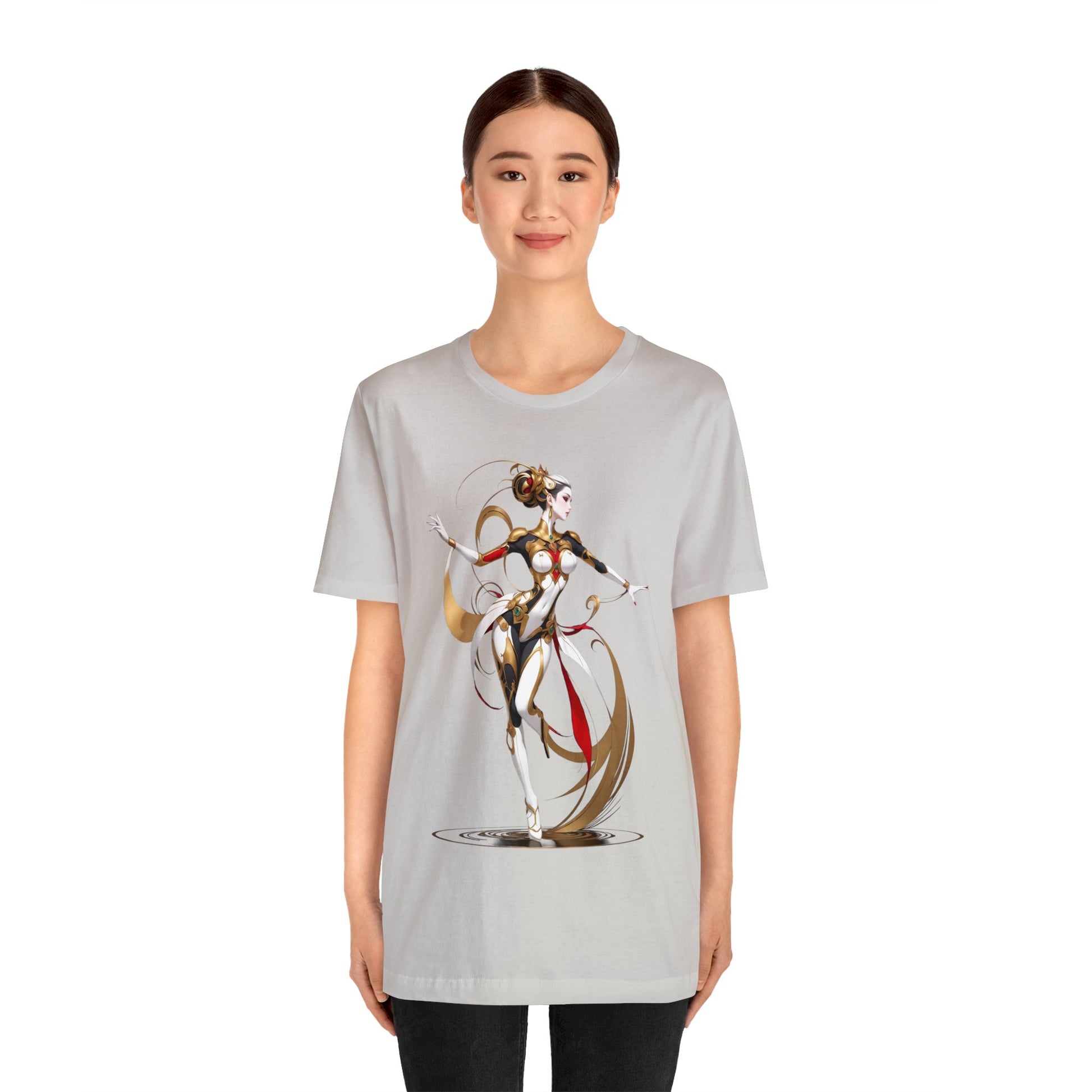 Kǎtōng Piàn - Mecha Girl Collection - Harper - Unisex Jersey Short Sleeve Tee Printify