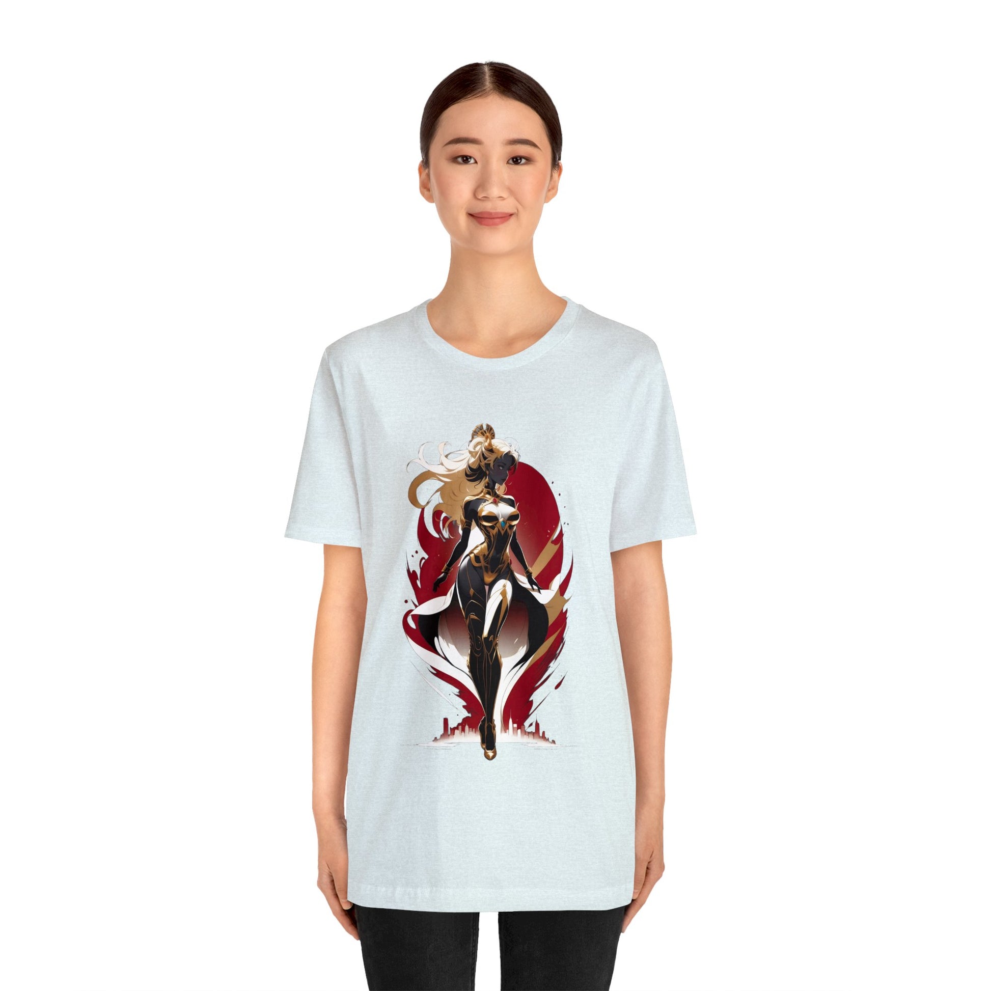 Kǎtōng Piàn - Mecha Girl Collection - Lucy - Unisex Jersey Short Sleeve Tee Printify