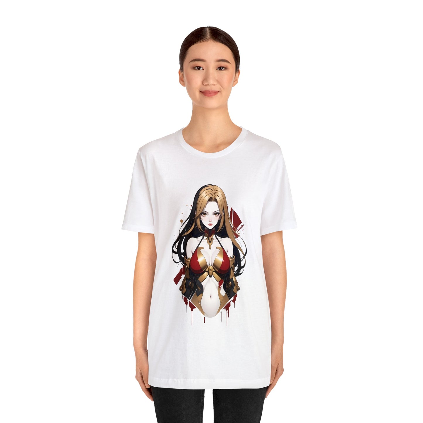 Kǎtōng Piàn - Mecha Girl Collection - Emma - Unisex Jersey Short Sleeve Tee Printify