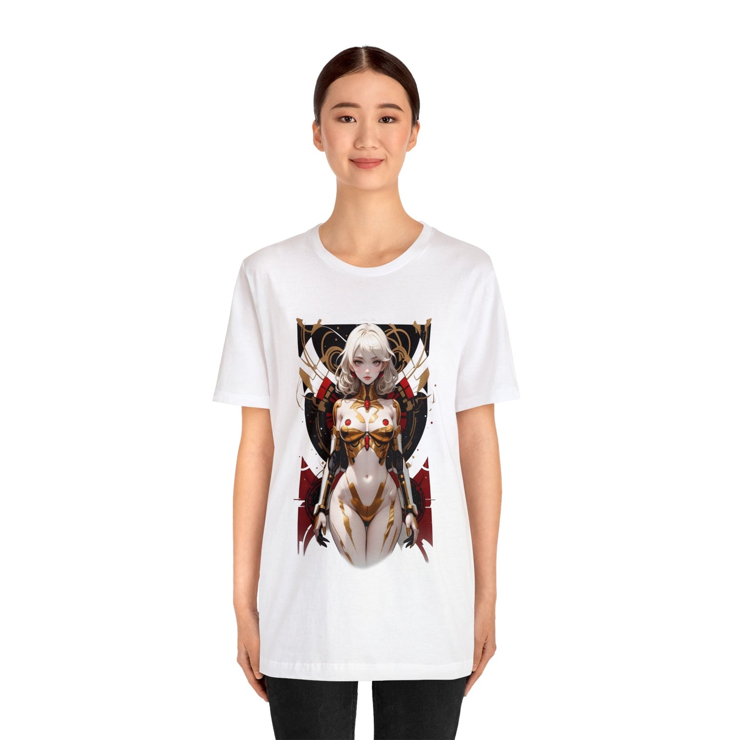 Kǎtōng Piàn - Mecha Girl Collection - Isla - Unisex Jersey Short Sleeve Tee Printify