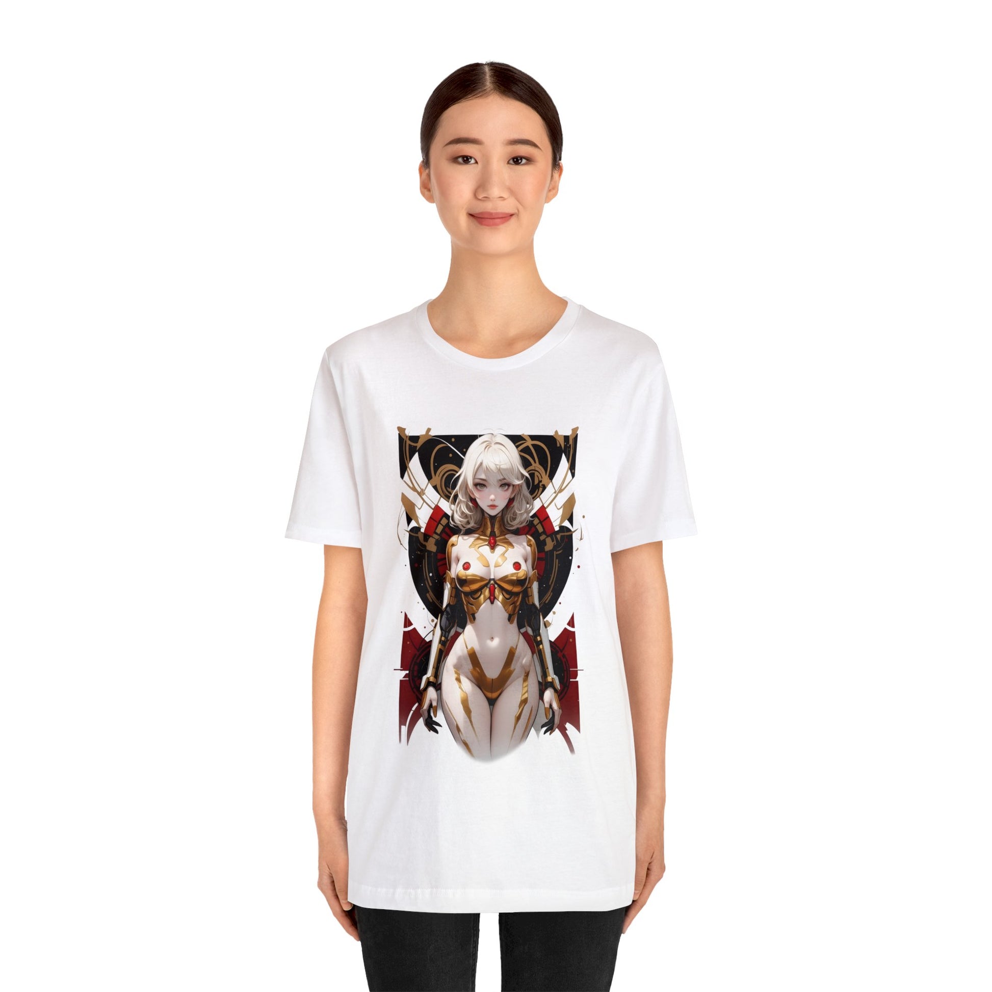 Kǎtōng Piàn - Mecha Girl Collection - Isla - Unisex Jersey Short Sleeve Tee Printify
