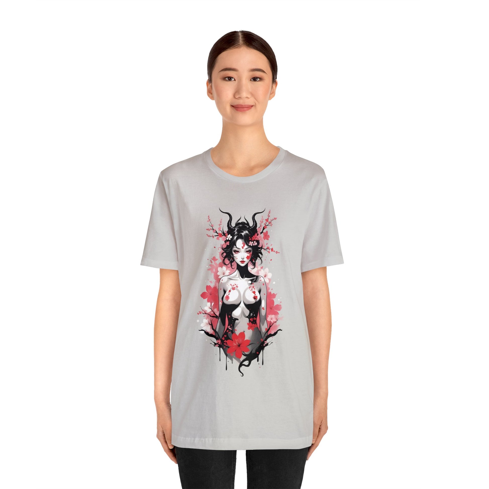 Kǎtōng Piàn - Oni Collection - Hannya - Unisex Jersey Short Sleeve Tee Printify