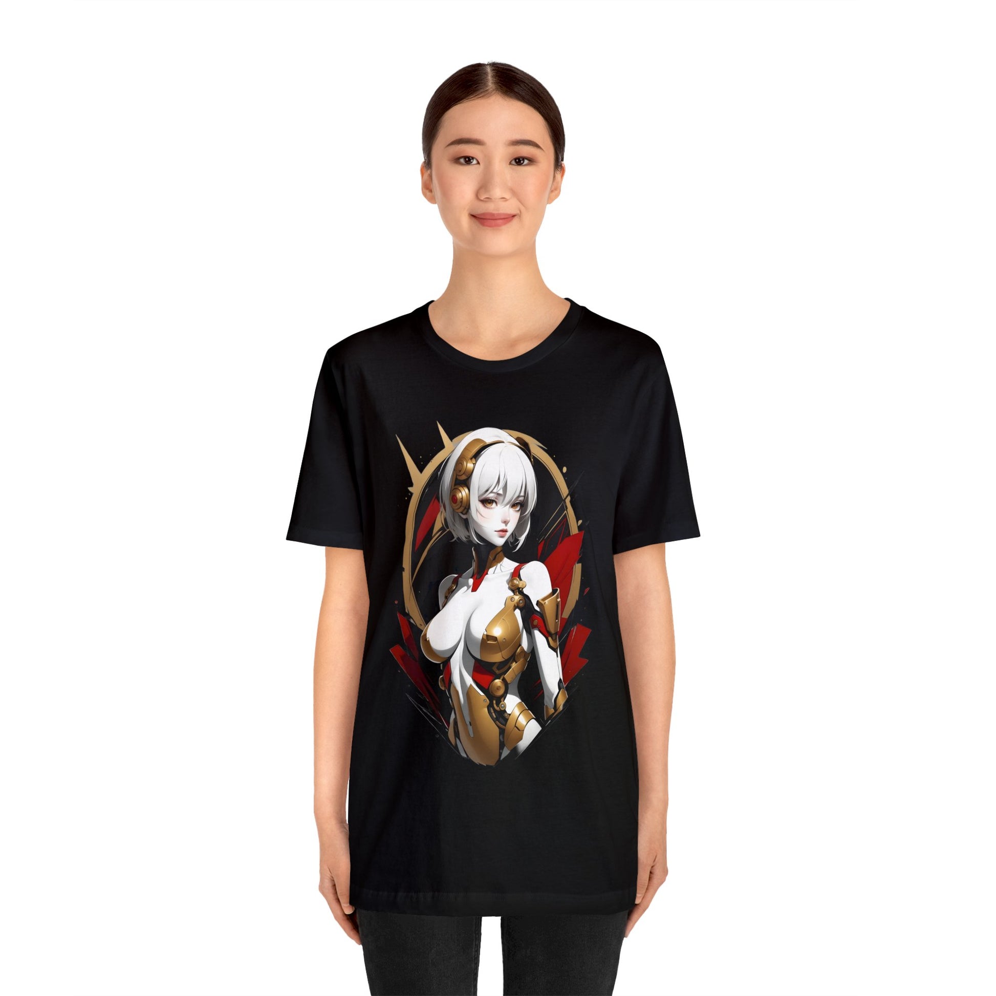Kǎtōng Piàn - Mecha Girl Collection - Iris - Unisex Jersey Short Sleeve Tee Printify