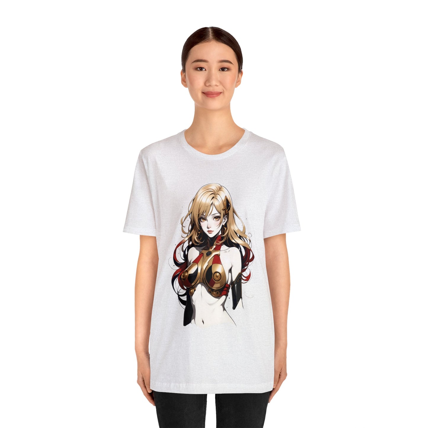 Kǎtōng Piàn - Mecha Girl Collection - Evelyn - Unisex Jersey Short Sleeve Tee Printify