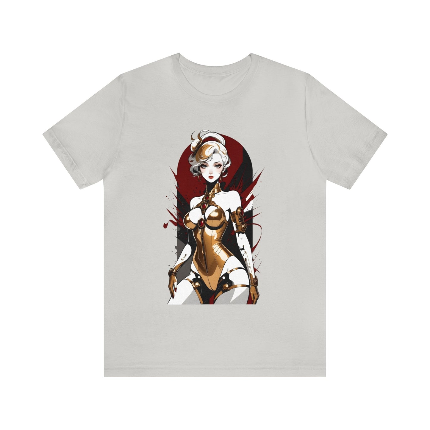 Kǎtōng Piàn - Mecha Girl Collection - Violet - Unisex Jersey Short Sleeve Tee Printify