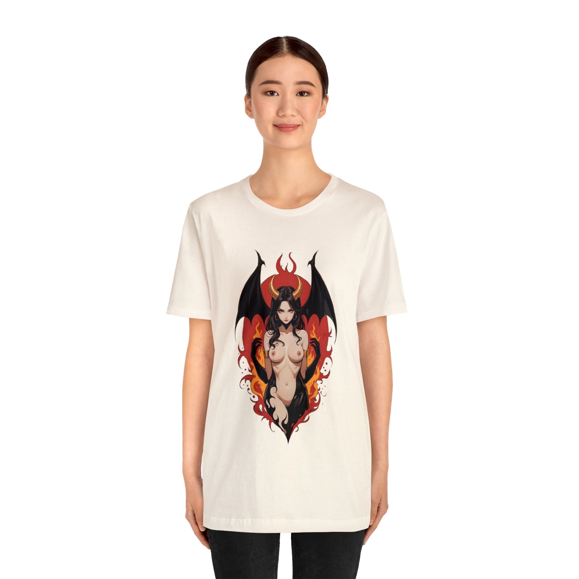 Kǎtōng Piàn - Devil Woman Collection - Devany - Unisex Jersey Short Sleeve Tee Printify