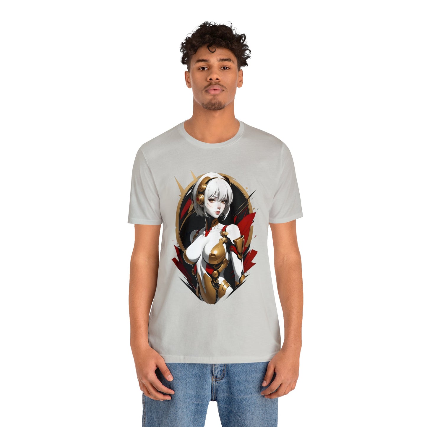Kǎtōng Piàn - Mecha Girl Collection - Iris - Unisex Jersey Short Sleeve Tee Printify