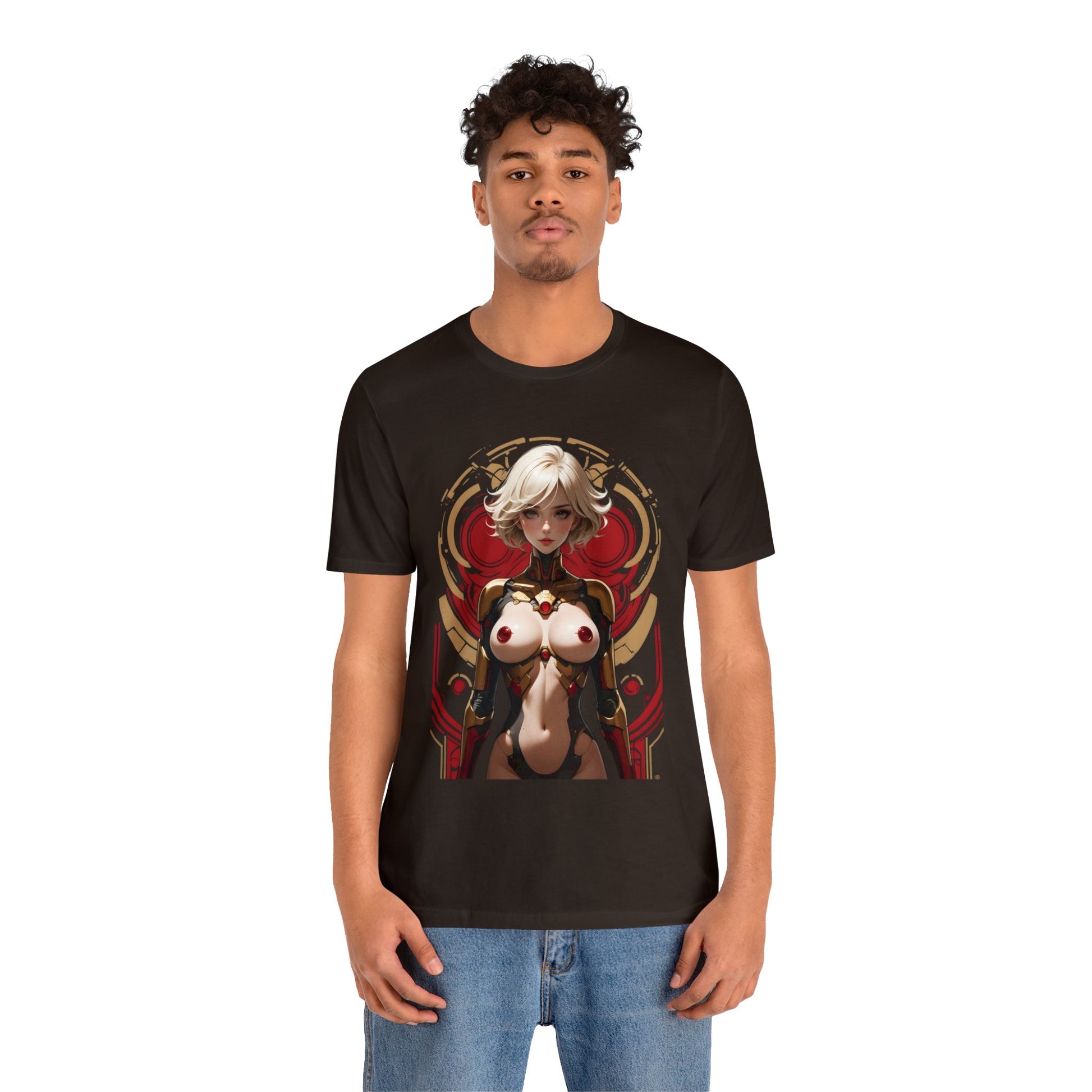 Kǎtōng Piàn - Mecha Girl Collection - Chloe - Unisex Jersey Short Sleeve Tee Printify