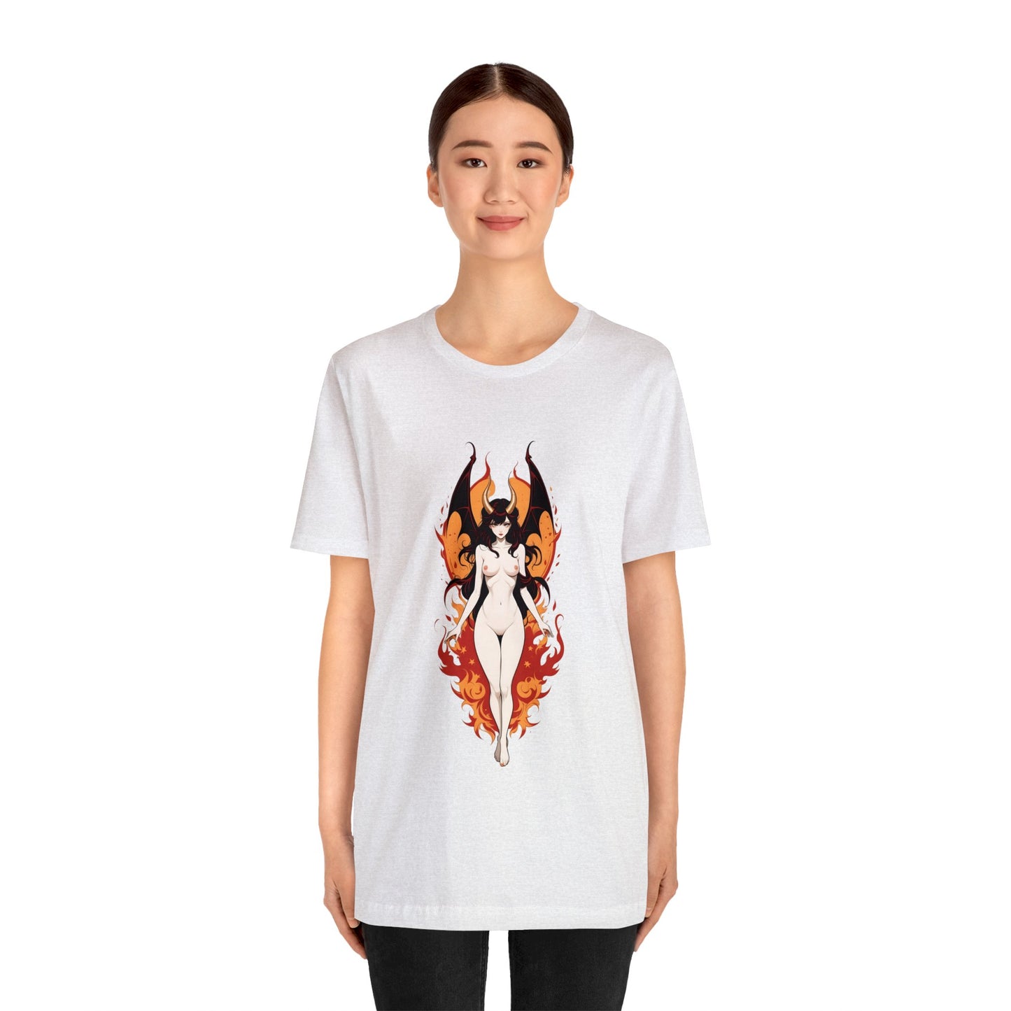 Kǎtōng Piàn - Devil Woman Collection - Akuji - Unisex Jersey Short Sleeve Tee Printify