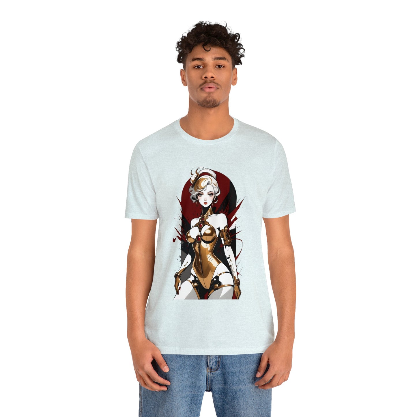 Kǎtōng Piàn - Mecha Girl Collection - Violet - Unisex Jersey Short Sleeve Tee Printify
