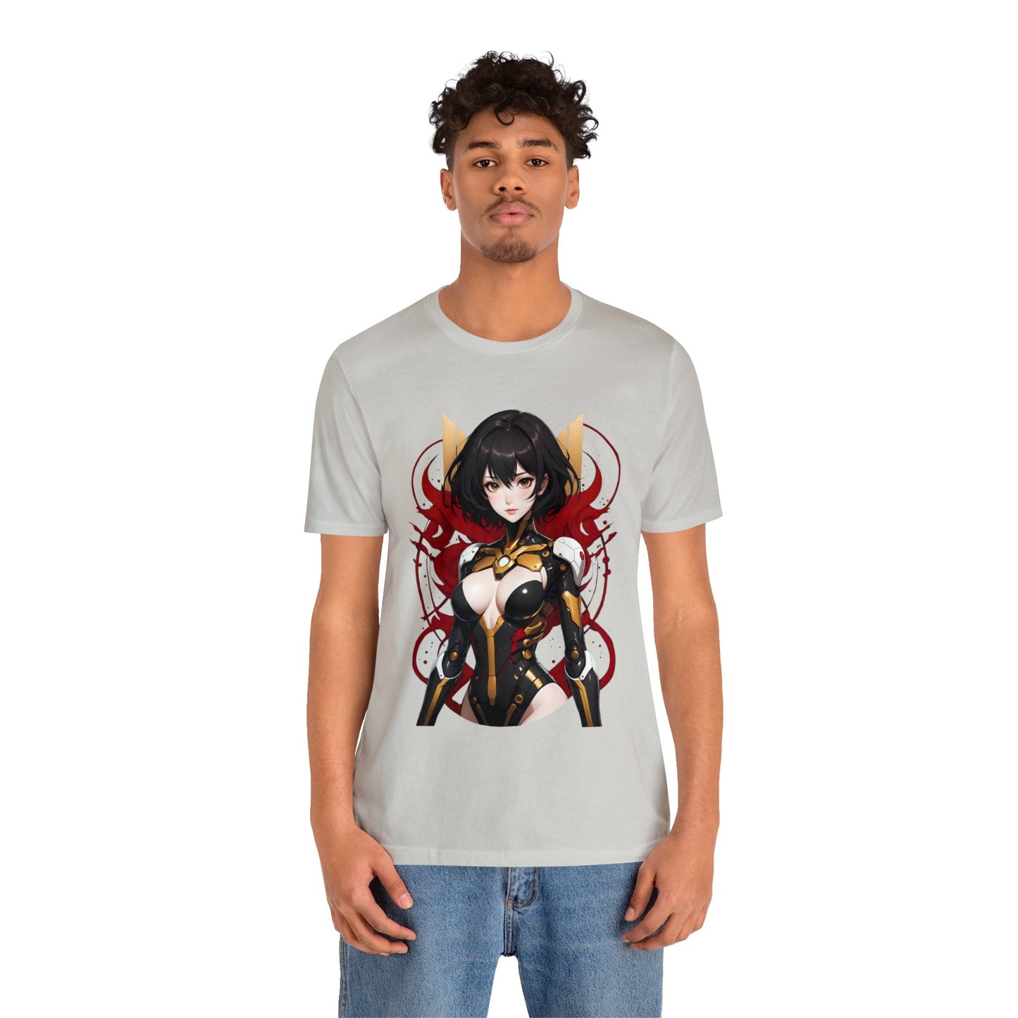 Kǎtōng Piàn - Mecha Girl Collection - Abigail - Unisex Jersey Short Sleeve Tee Printify