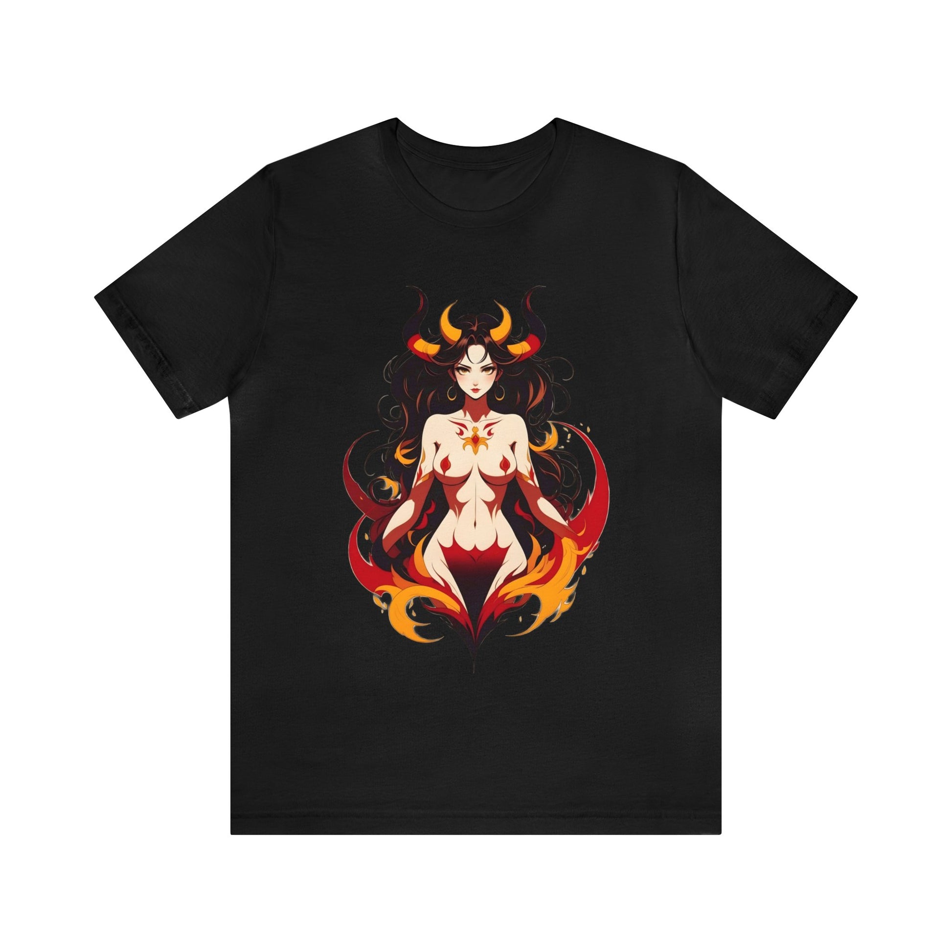 Kǎtōng Piàn - Devil Woman Collection - Ember - Unisex Jersey Short Sleeve Tee Printify