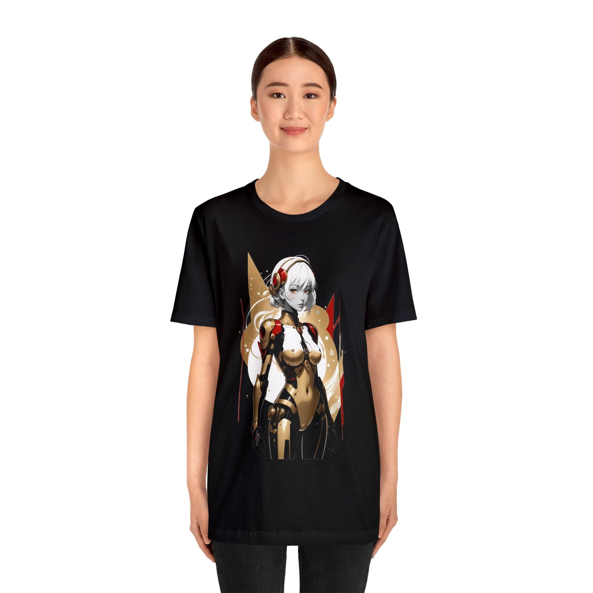 Kǎtōng Piàn - Mecha Girl Collection - Ella - Unisex Jersey Short Sleeve Tee Printify