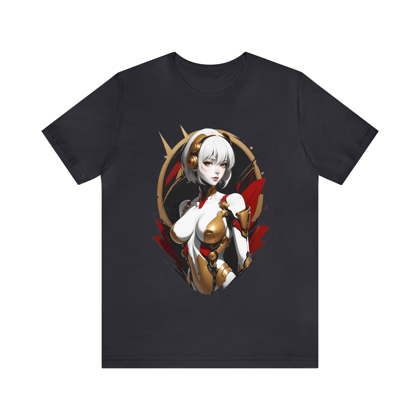 Kǎtōng Piàn - Mecha Girl Collection - Iris - Unisex Jersey Short Sleeve Tee Printify