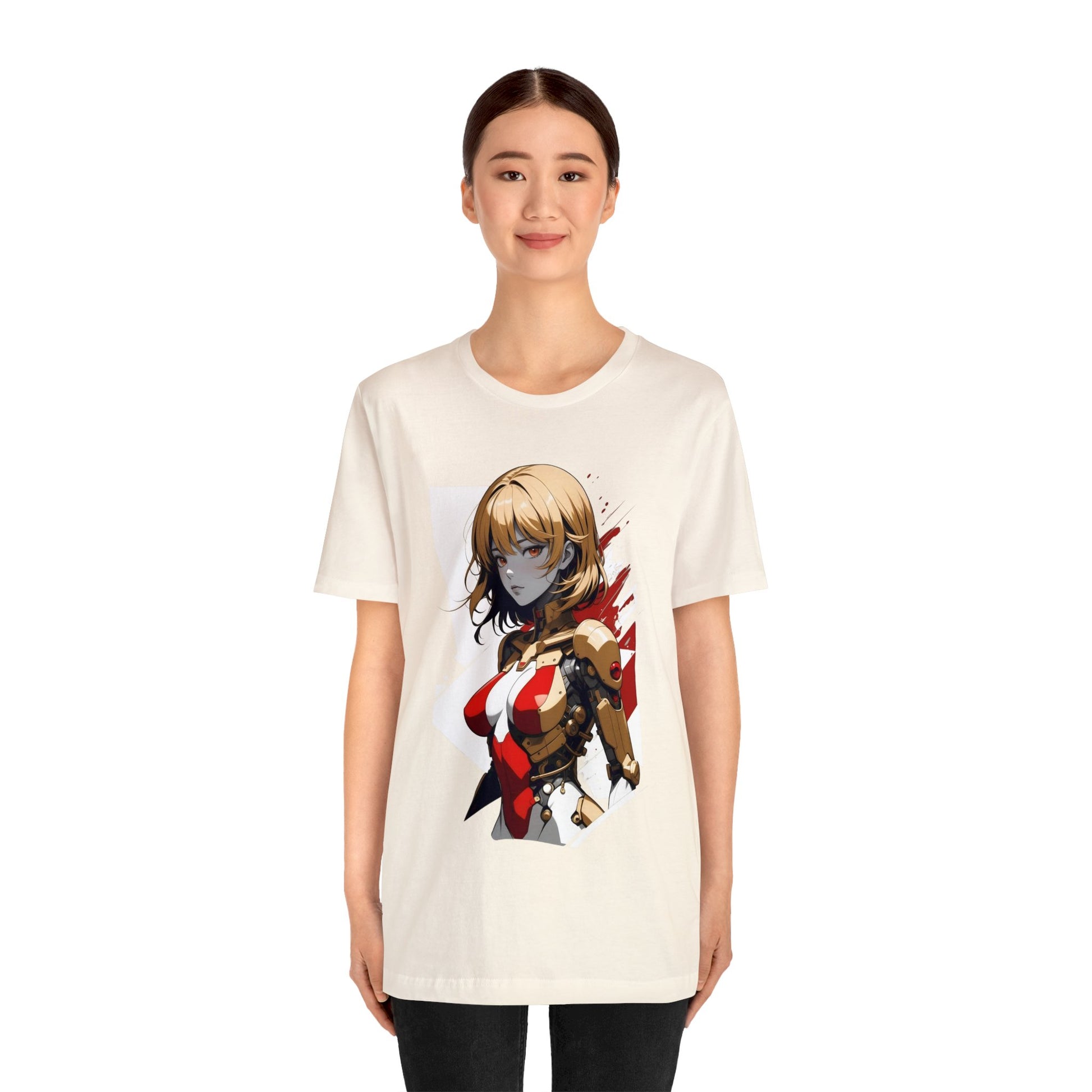 Kǎtōng Piàn - Mecha Girl Collection - Camila - Unisex Jersey Short Sleeve Tee Printify