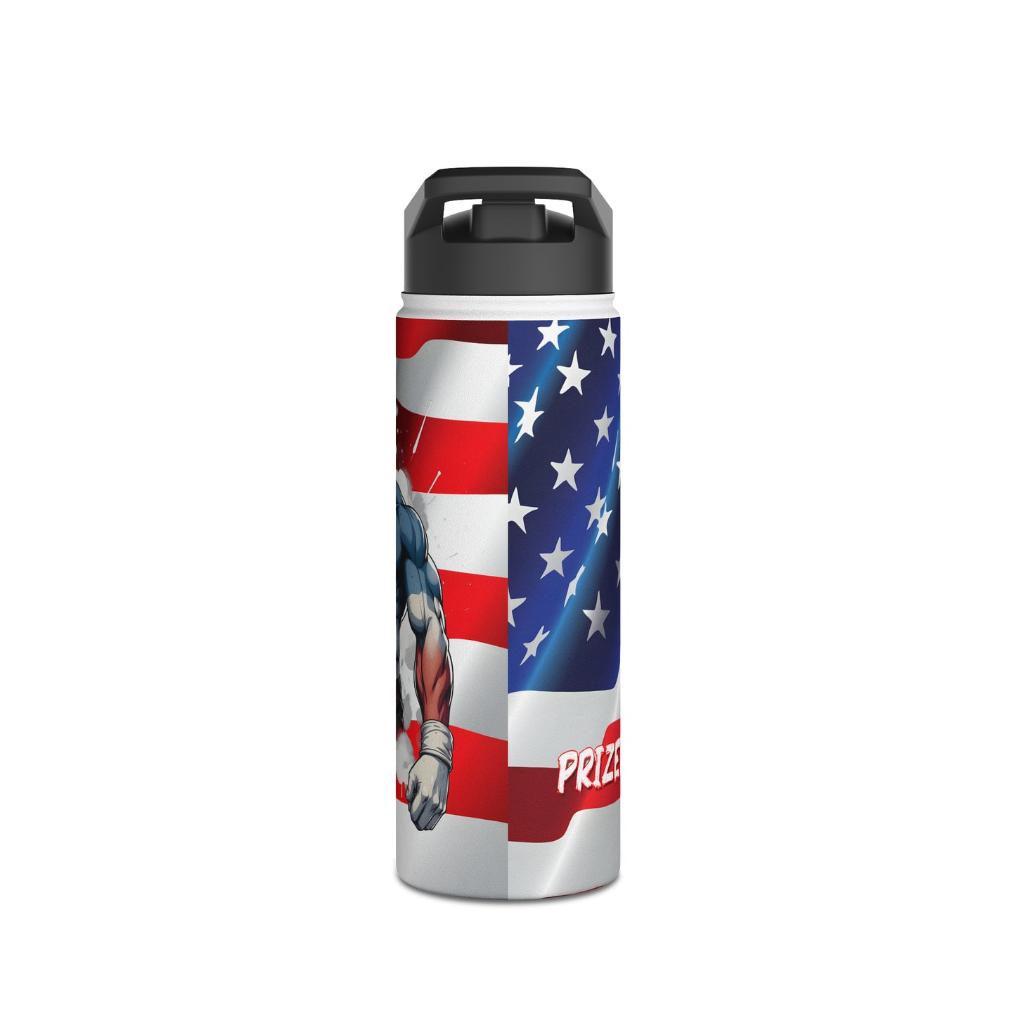 Kǎtōng Piàn - Prized Fighter Collection - America - 001 - Stainless Steel Water Bottle, Standard Lid