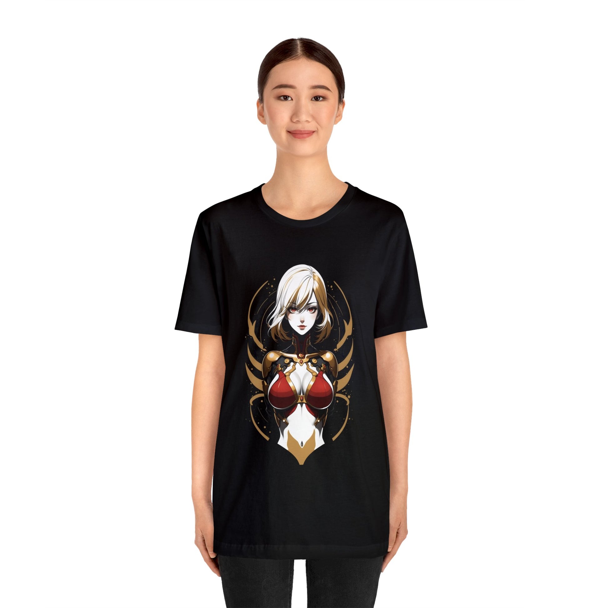 Kǎtōng Piàn - Mecha Girl Collection - Chloé - Unisex Jersey Short Sleeve Tee Printify