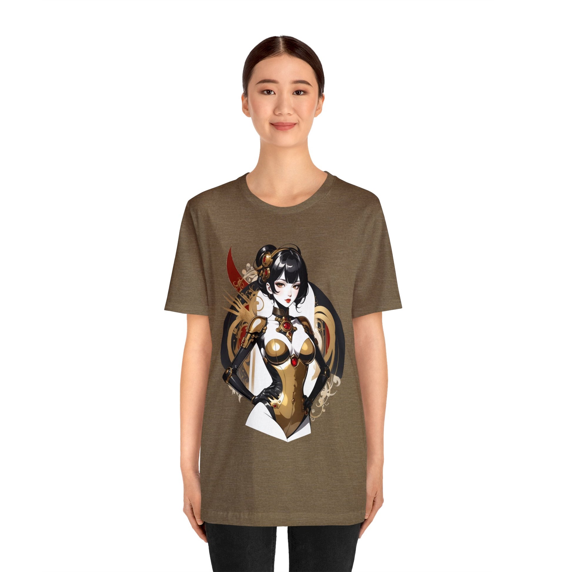 Kǎtōng Piàn - Mecha Girl Collection - Olivia - Unisex Jersey Short Sleeve Tee Printify