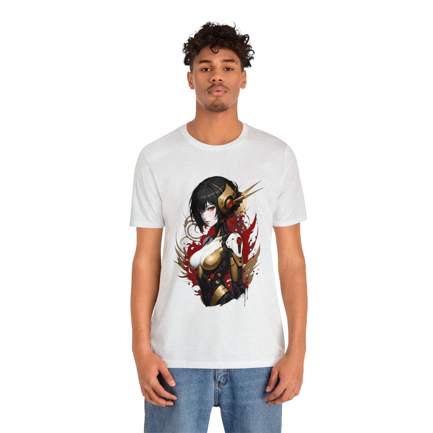 Kǎtōng Piàn - Mecha Girl Collection - Natalie - Unisex Jersey Short Sleeve Tee Printify