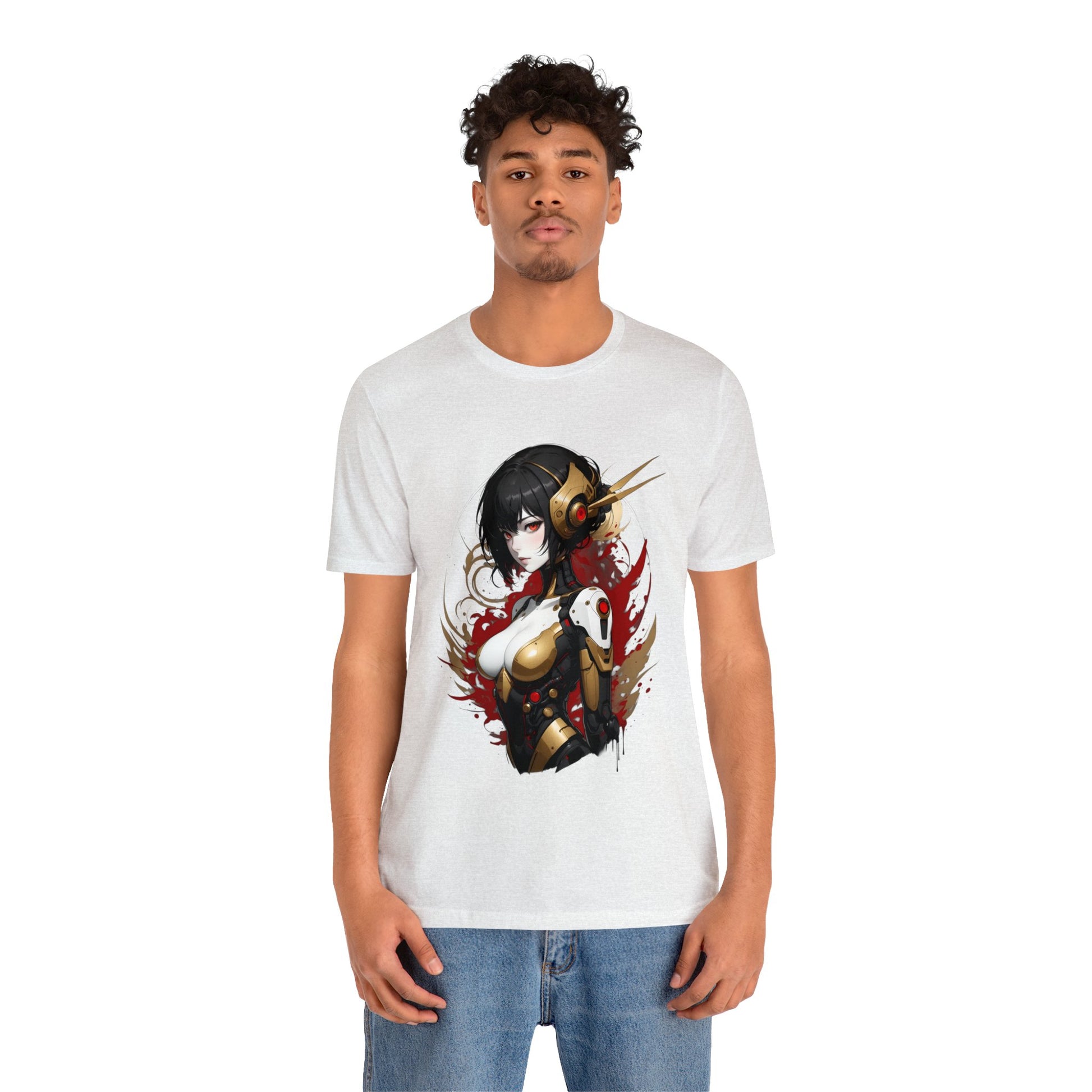 Kǎtōng Piàn - Mecha Girl Collection - Natalie - Unisex Jersey Short Sleeve Tee Printify